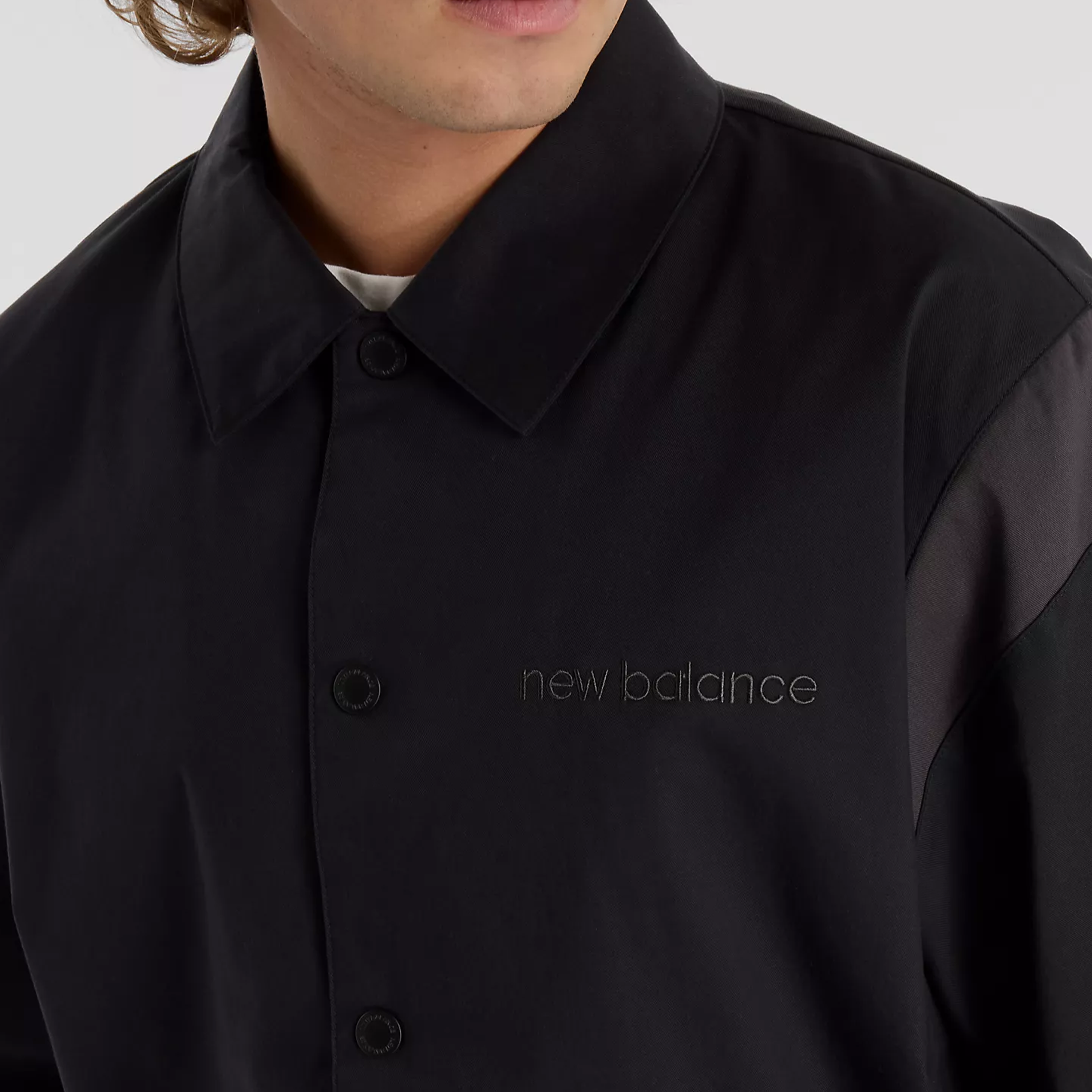 NEW BALANCE ATHLETICS VARSITY JACKET BLACK - MO51507BK