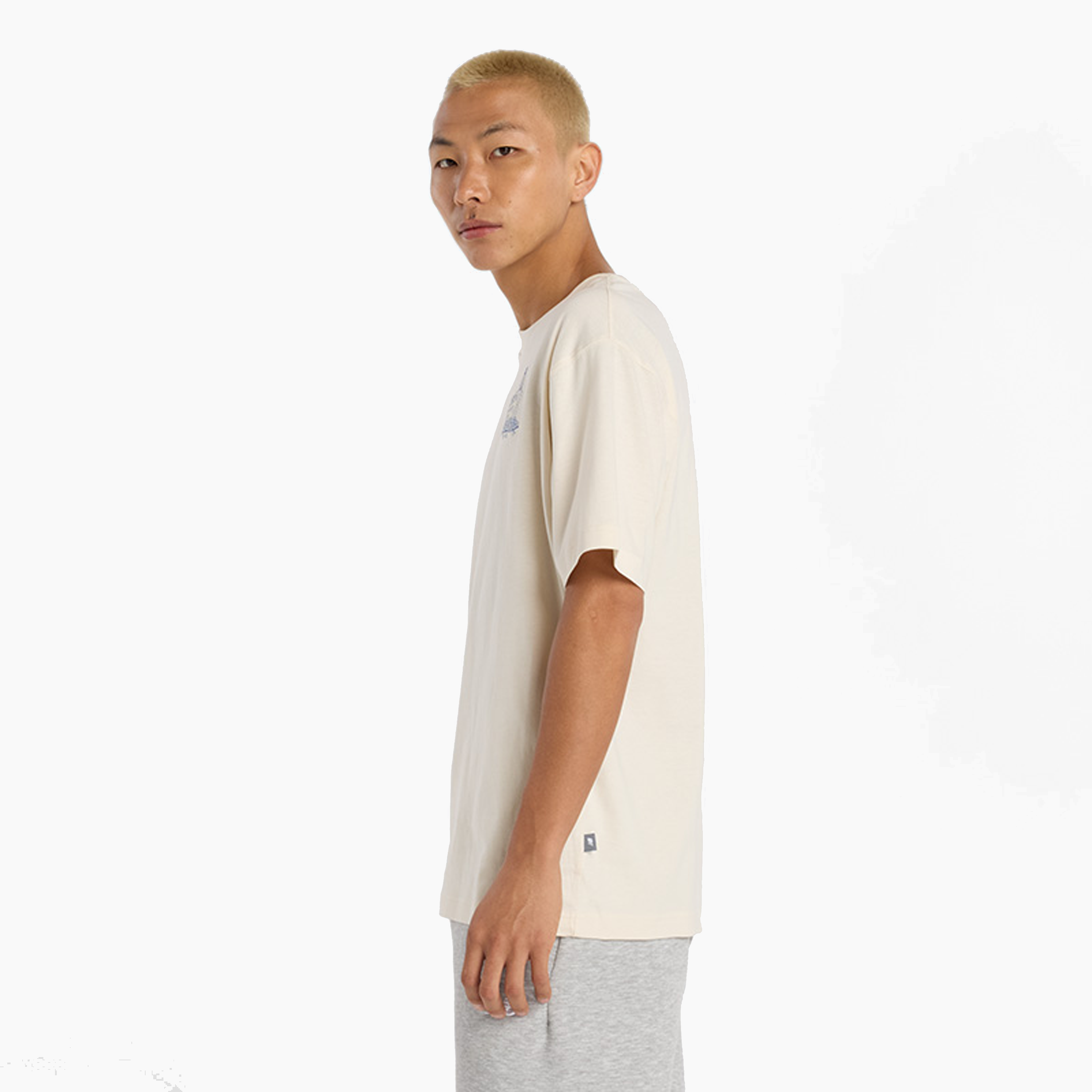 NEW BALANCE COLD TUB TEE SHIRT BEIGE MT53940-LIN