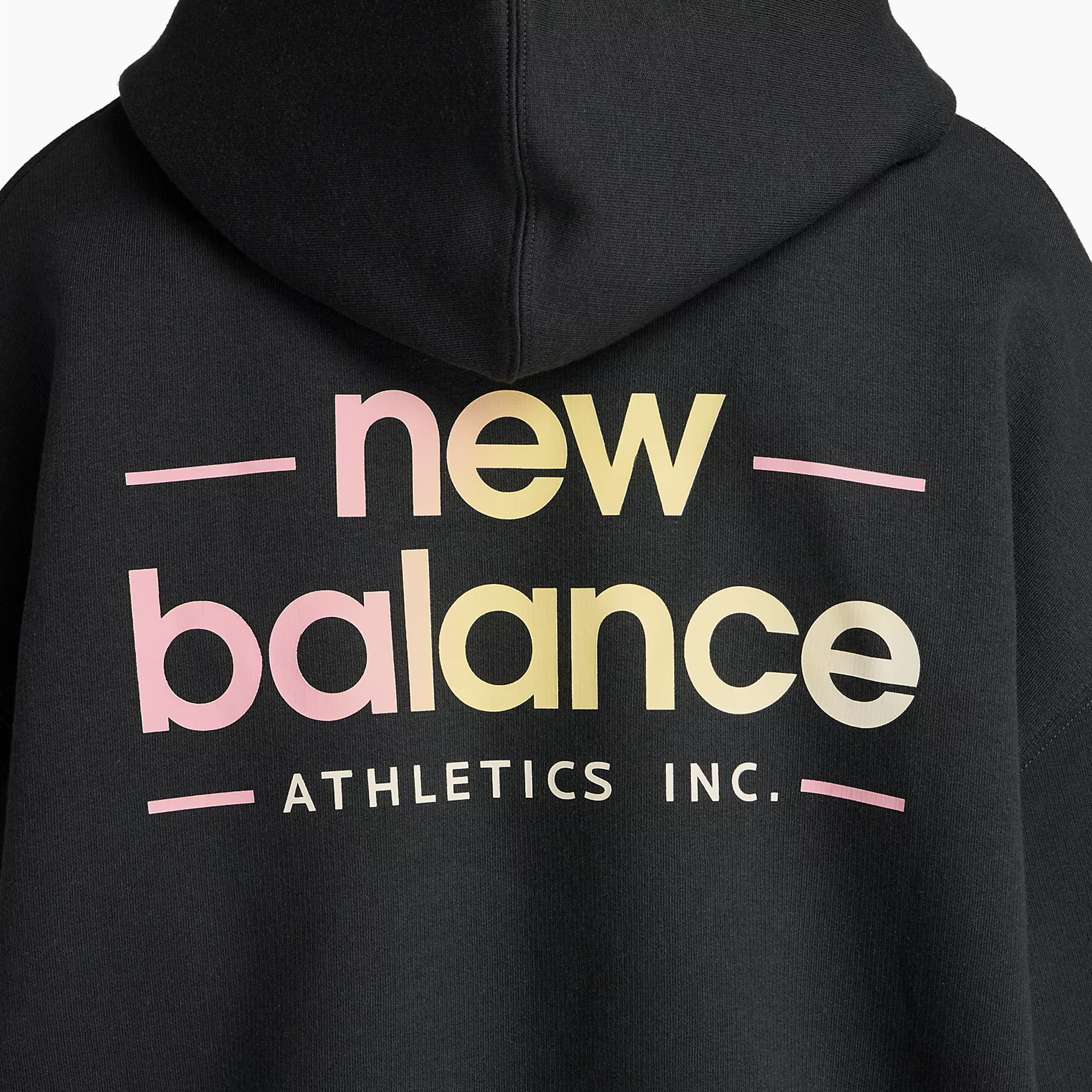 NEW BALANCE REIMAGINED FLEECE OVERSIZED HOODIE BLACK - WT53515BK