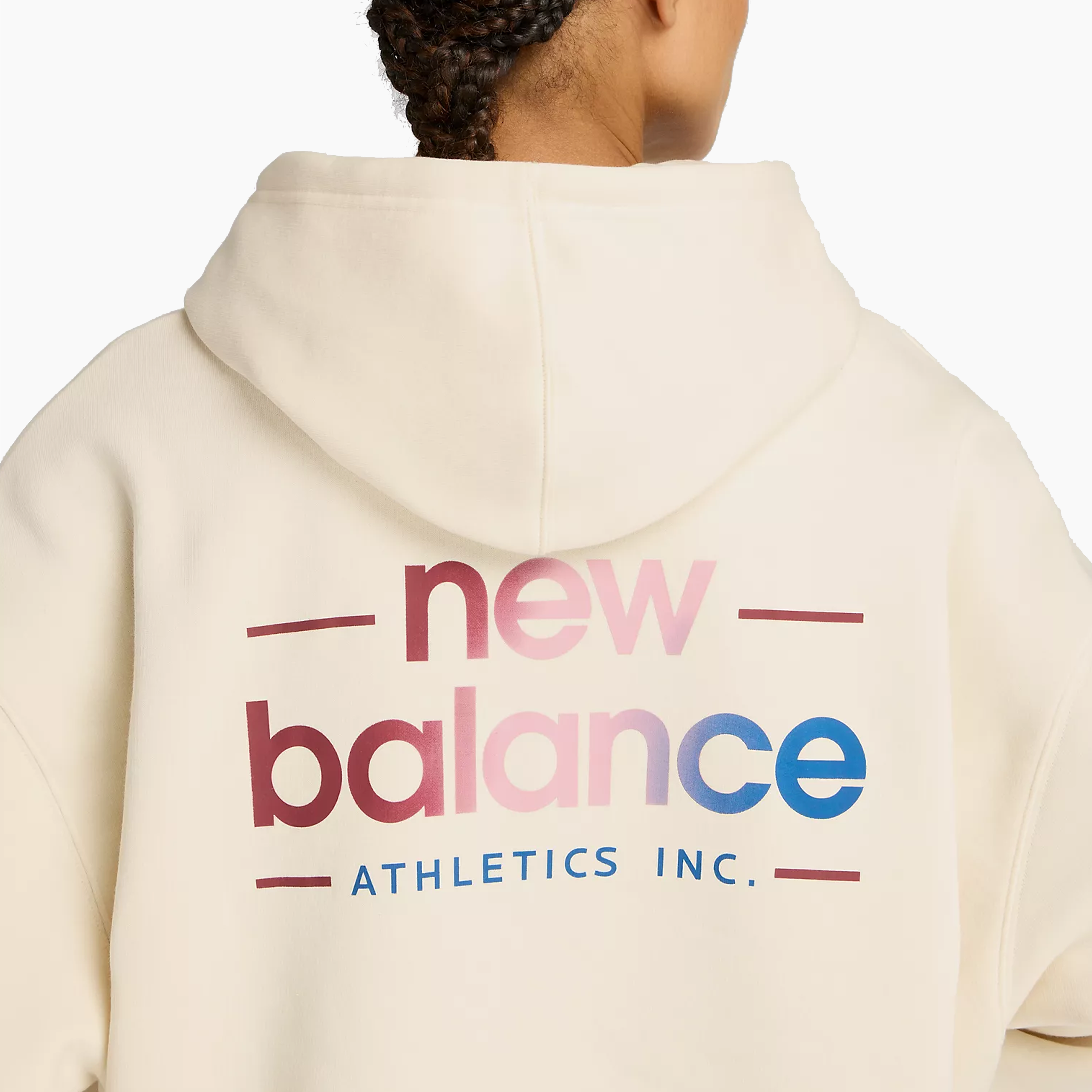 NEW BALANCE REIMAGINED FLEECE OVERSIZED HOODIE GREY - WT53515LIN