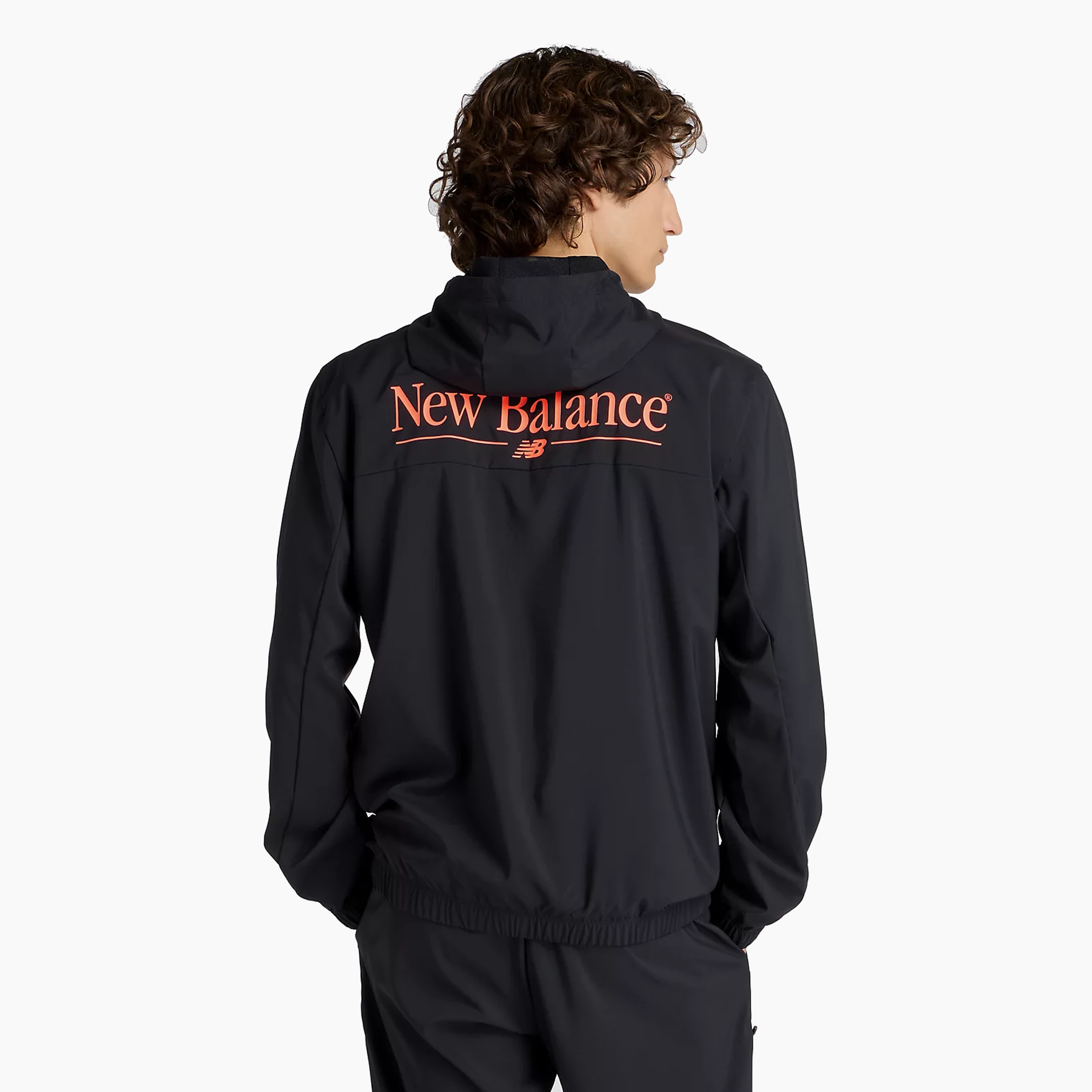 NEW BALANCE REIMAGINED WOVEN GRAPHIC JACKET BLACK MJ53527-BK