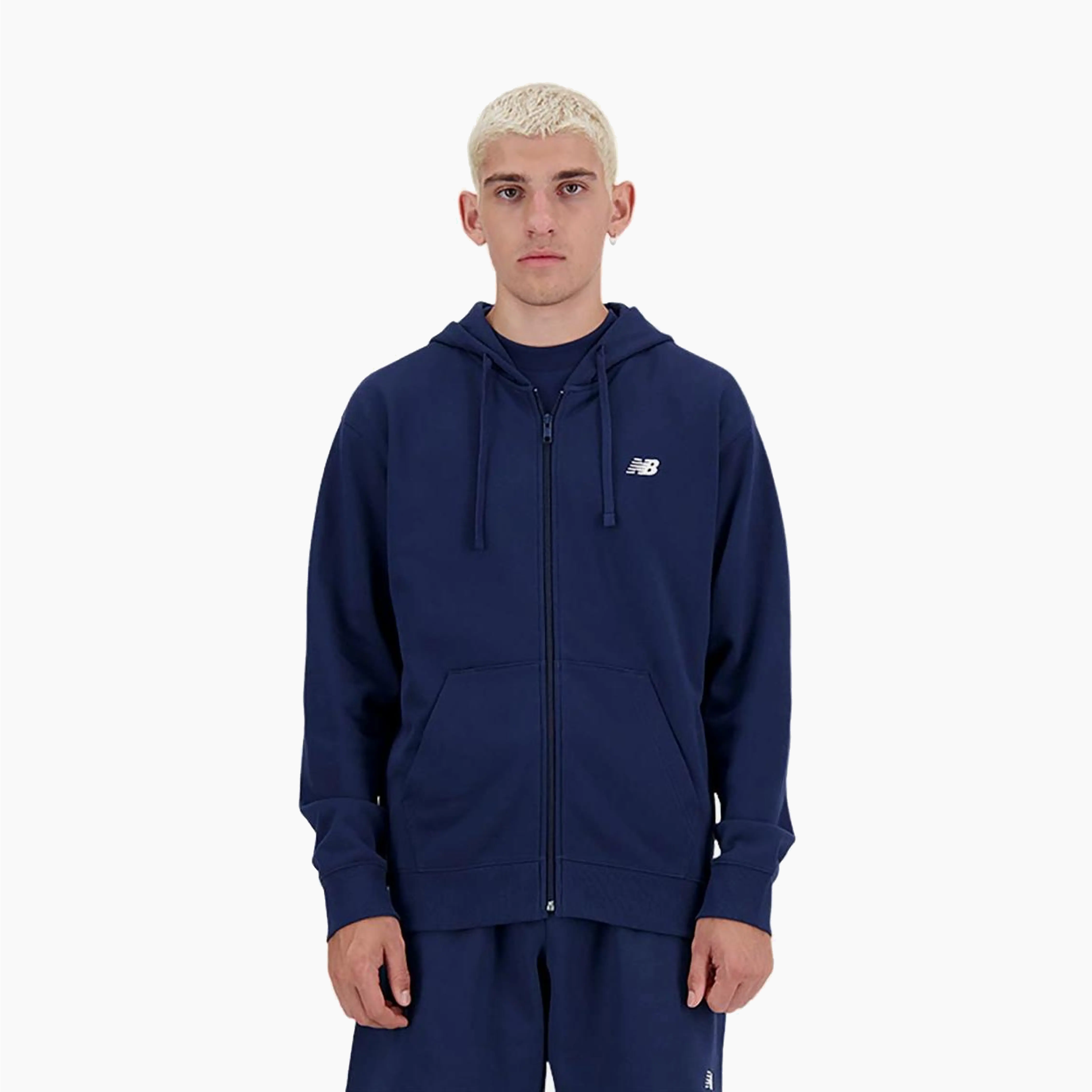 NEW BALANCE LOGO ESSENCIAIS DO ESPORTE TERRY FRANCÊS AZUL MARINHO MJ41501-NNY