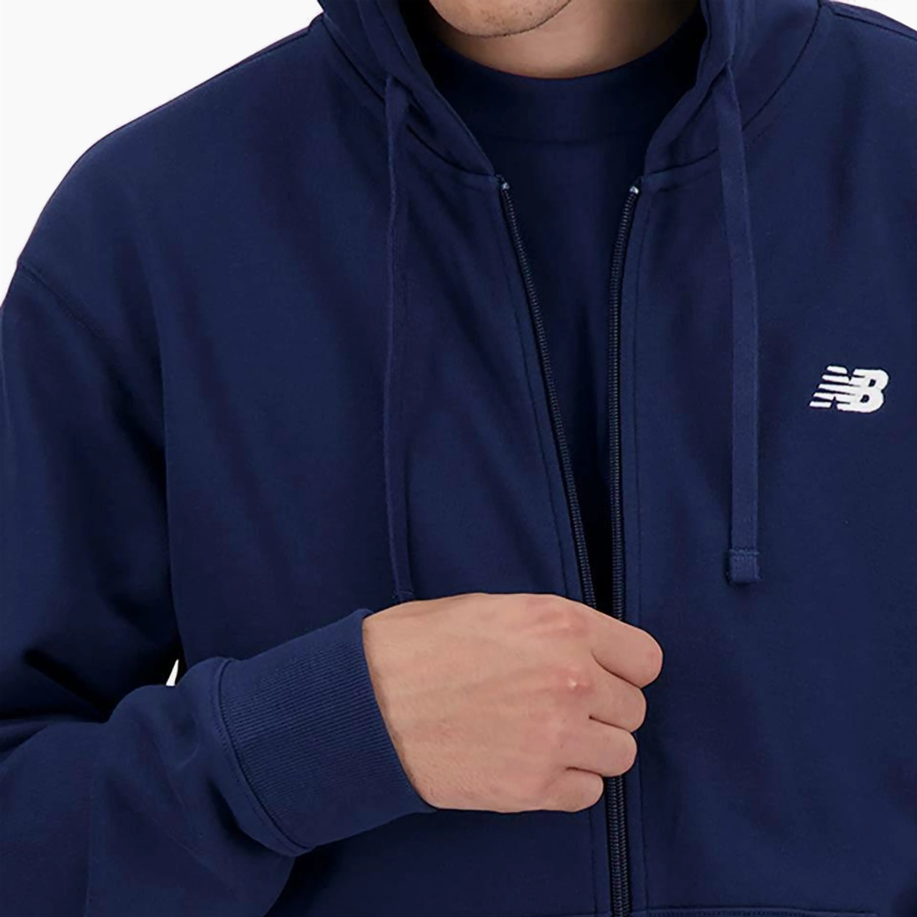 NEW BALANCE LOGO ESSENCIAIS DO ESPORTE TERRY FRANCÊS AZUL MARINHO MJ41501-NNY