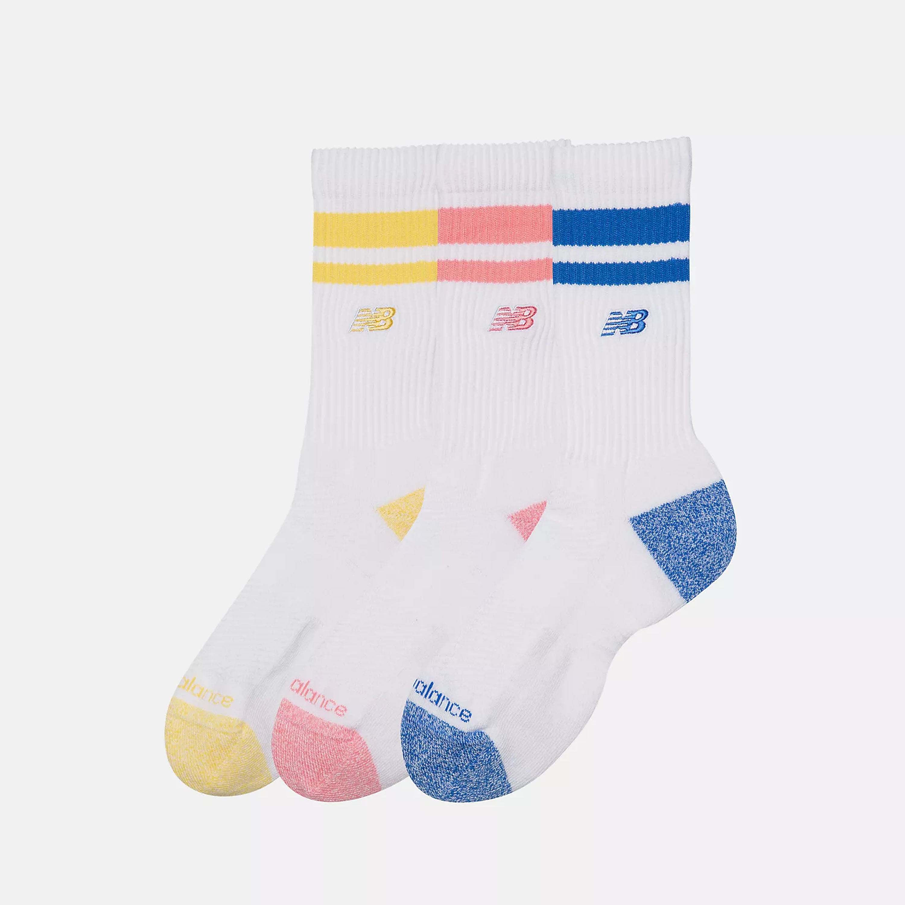 NEW BALANCE ACTIVE STRIPED CREW SOCK LAS35210_AA2