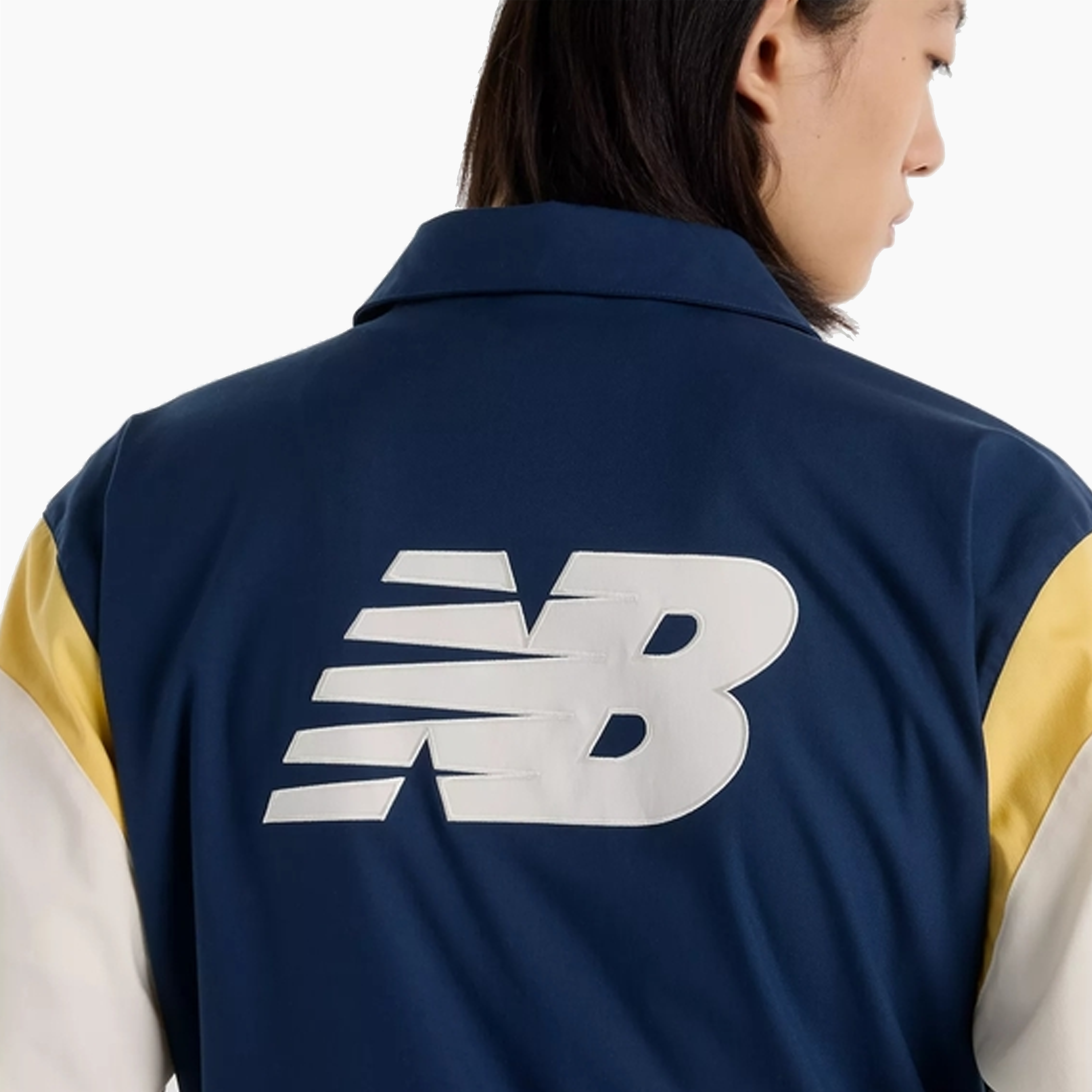 NEW BALANCE ATHLETICS VARSITY JACKET NAVY - MO51507NNY