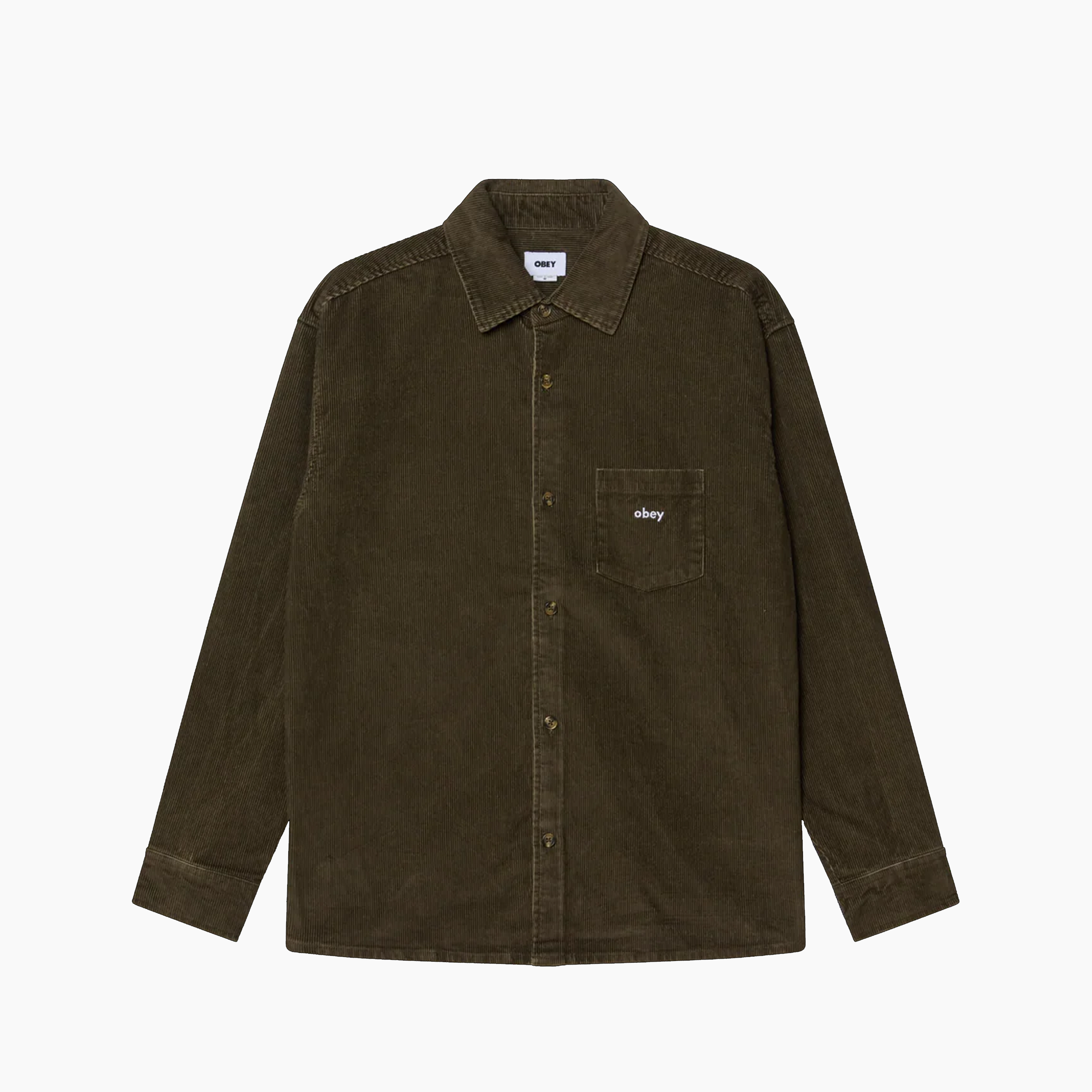 OBEY CLOTHING BUCKEY CORDUROY BLACK OLIVE 181200411-BOV