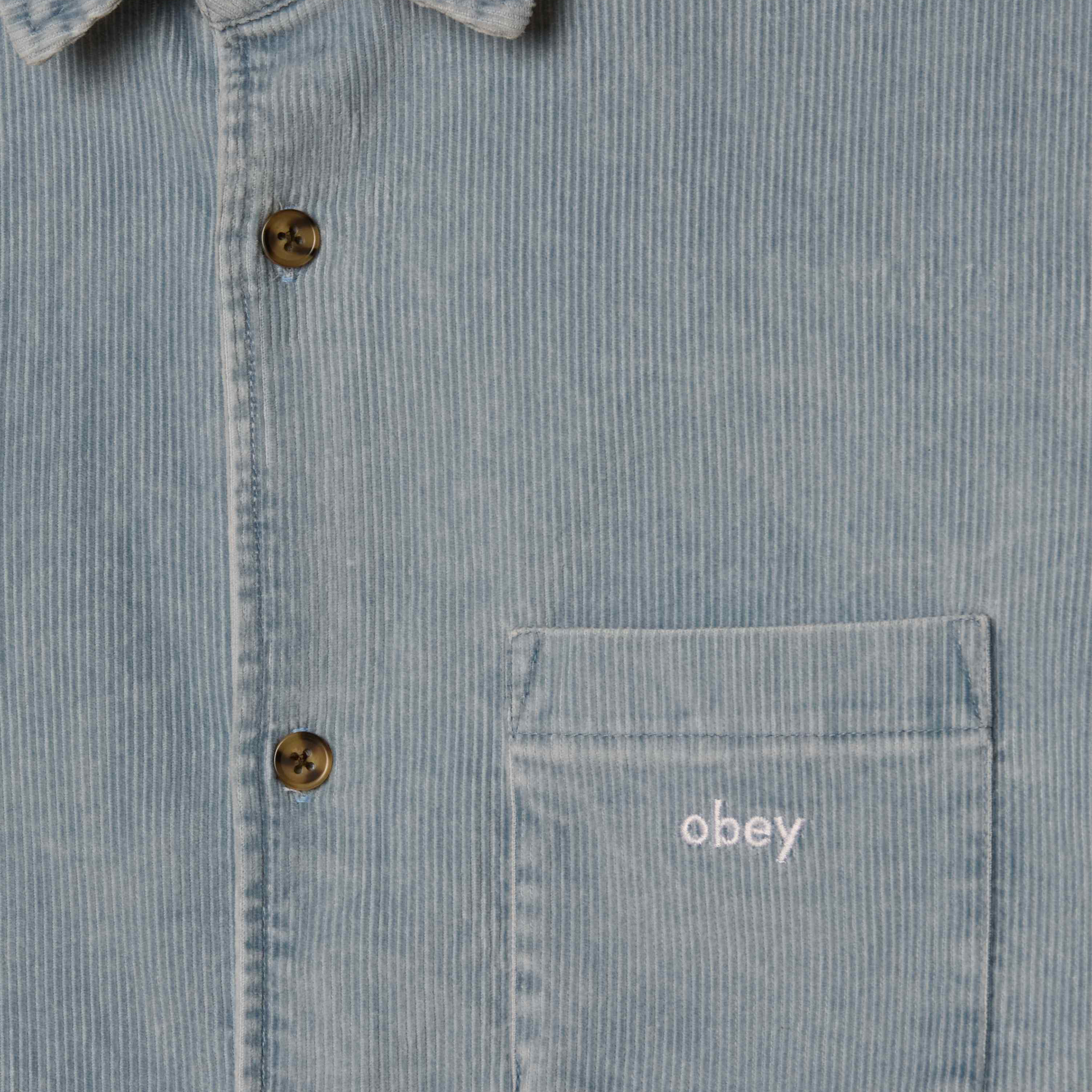 OBEY CLOTHING BUCKEY CORDUROY BLUE FOG FADED 181200411-BFG