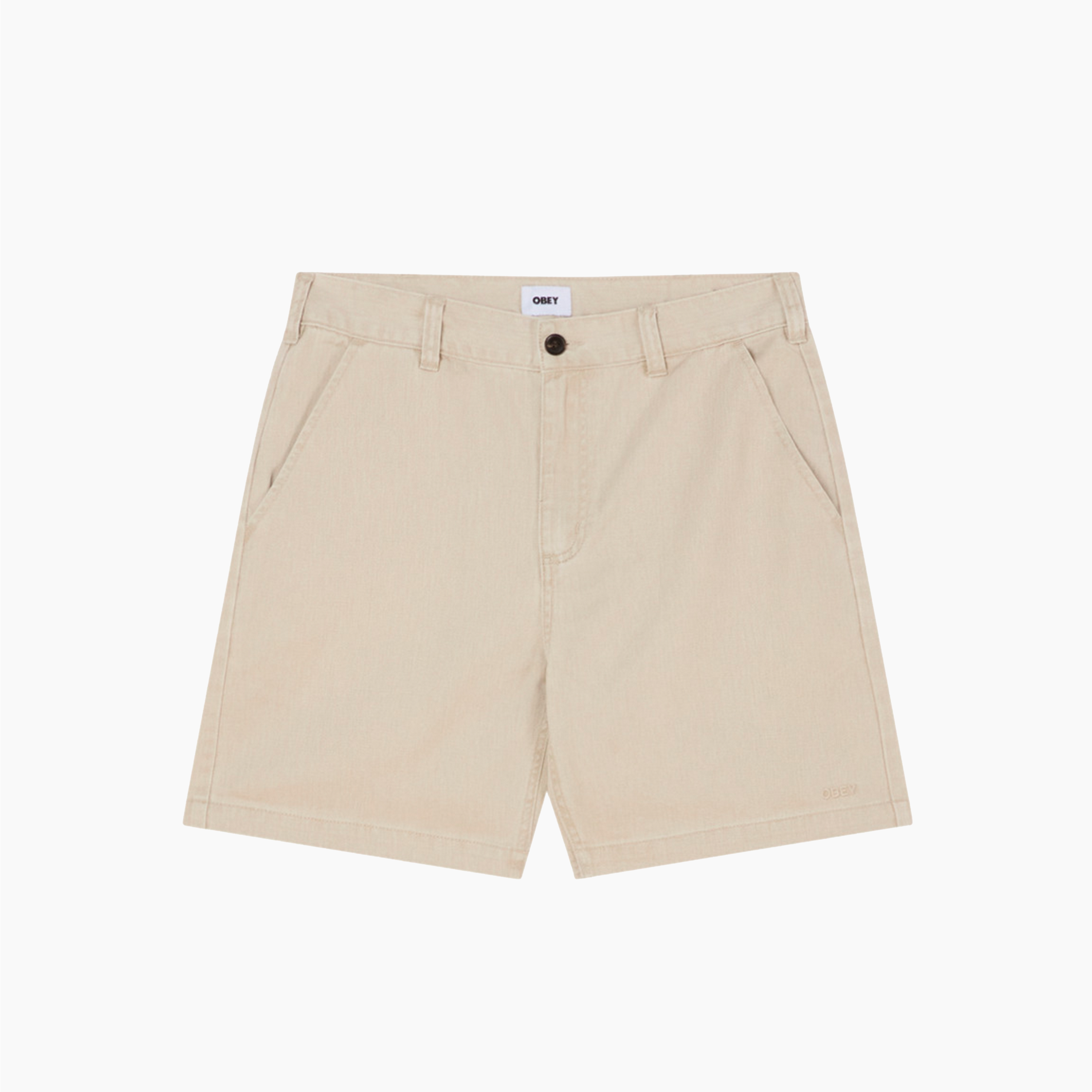 OBEY CLOTHING DAILY SHORT SILVER GREY WASH 172100093-SIG