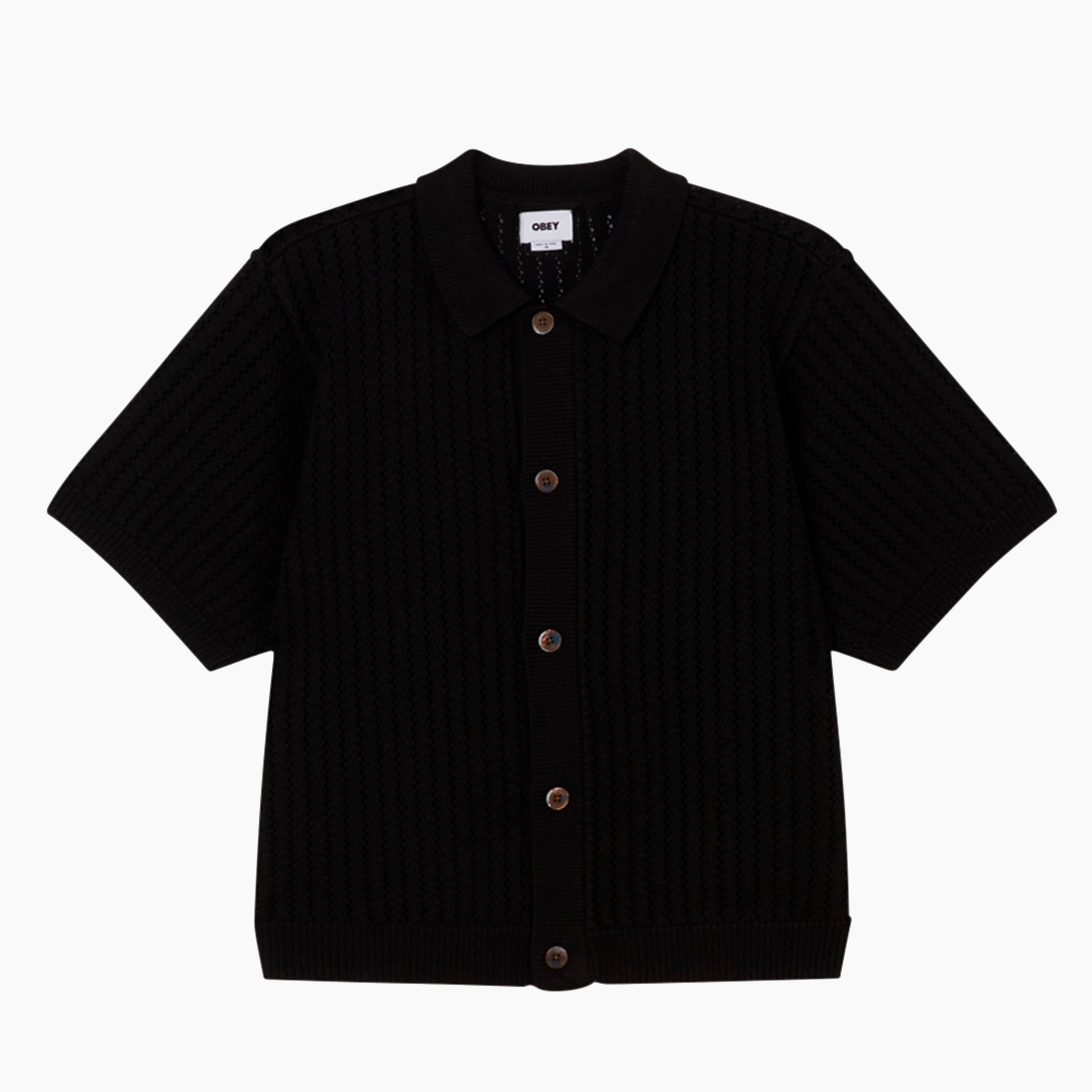 OBEY CLOTHING DEZ SWEATER SHIRT DIGITAL BLACK 151000106DIB