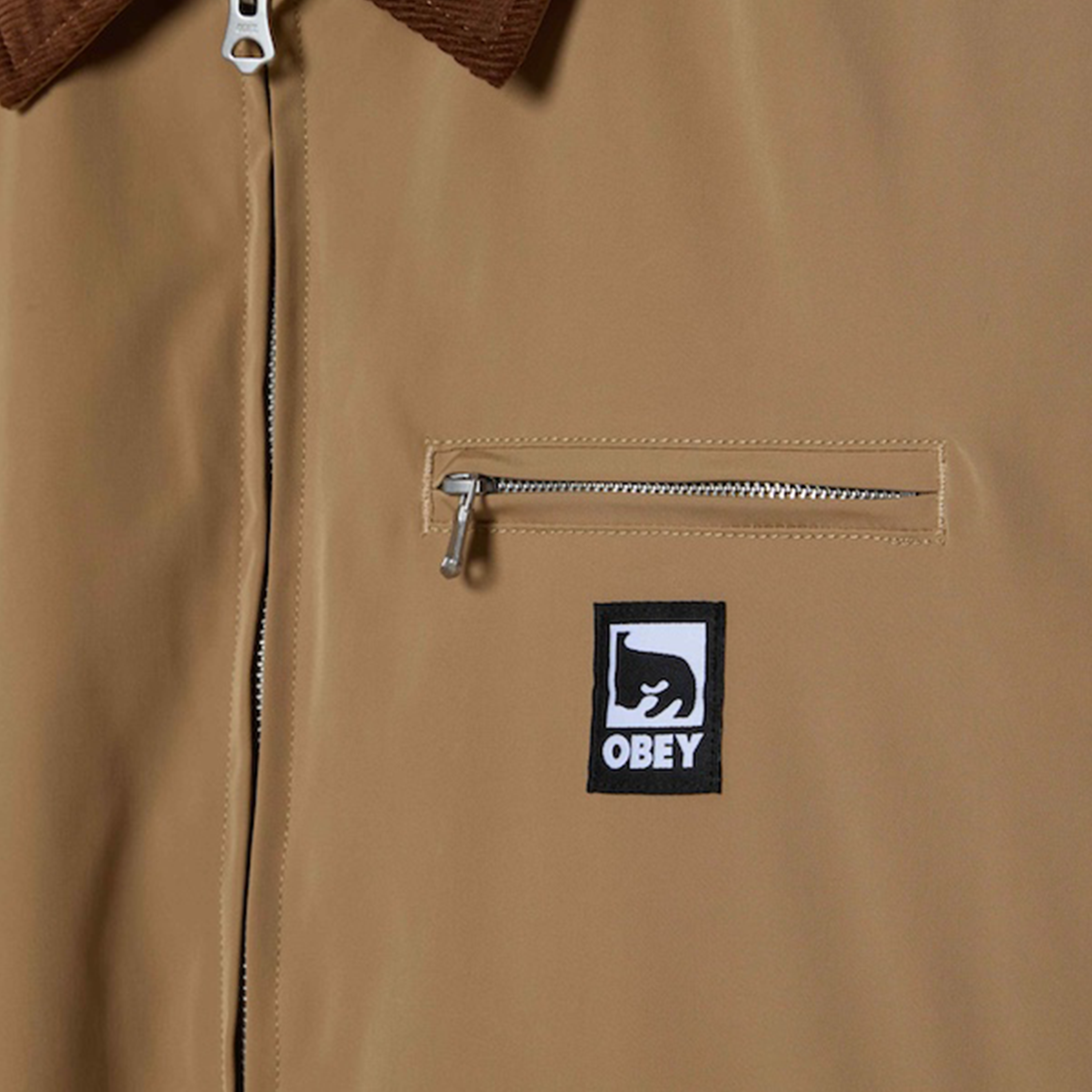 OBEY CLOTHING ELYSIAN JACKET VINTAGE TAN 121800601-VTN