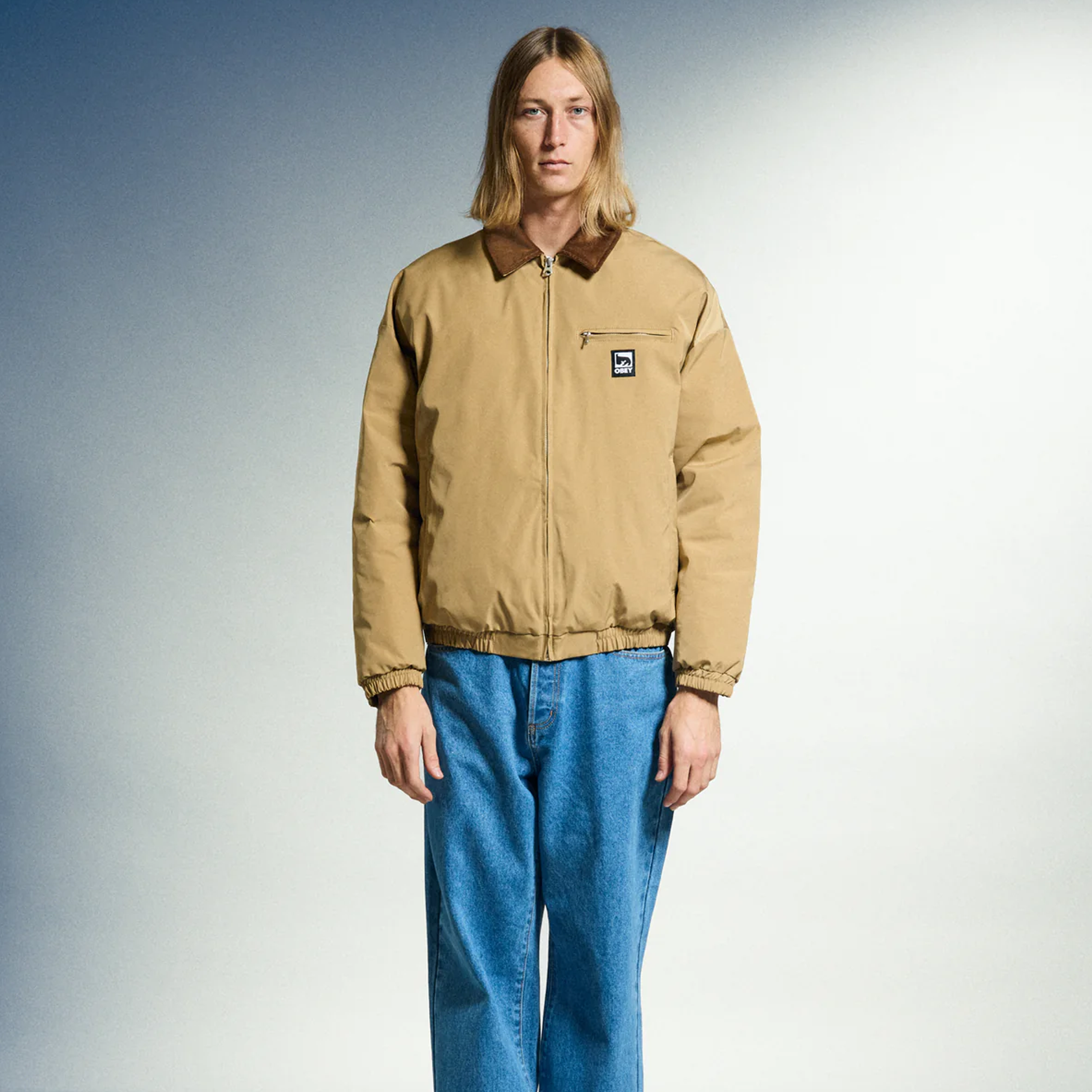 OBEY CLOTHING ELYSIAN JACKET VINTAGE TAN 121800601-VTN