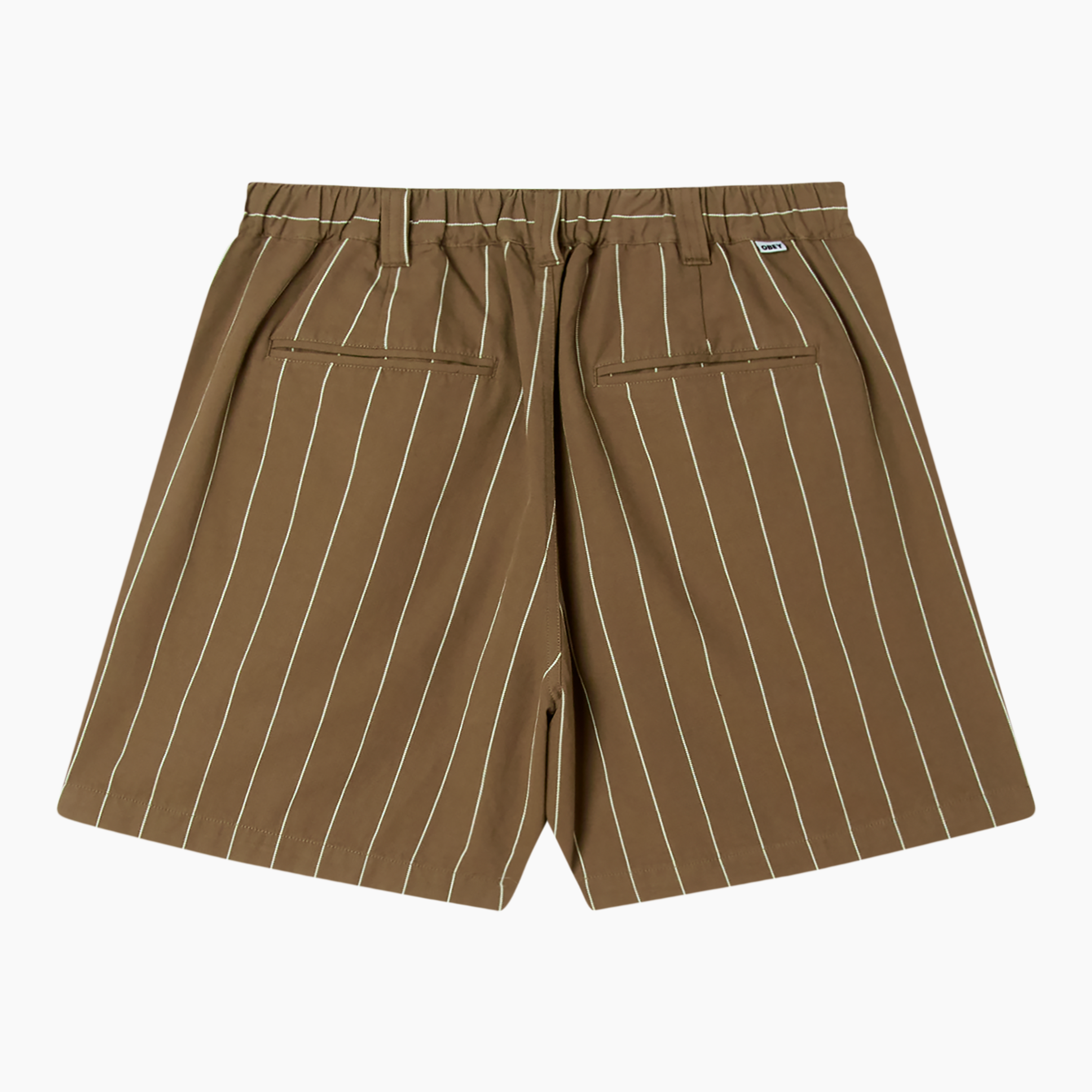 OBEY CLOTHING FOSTER STRIPE PLEATED SHORT 172100100-CAN