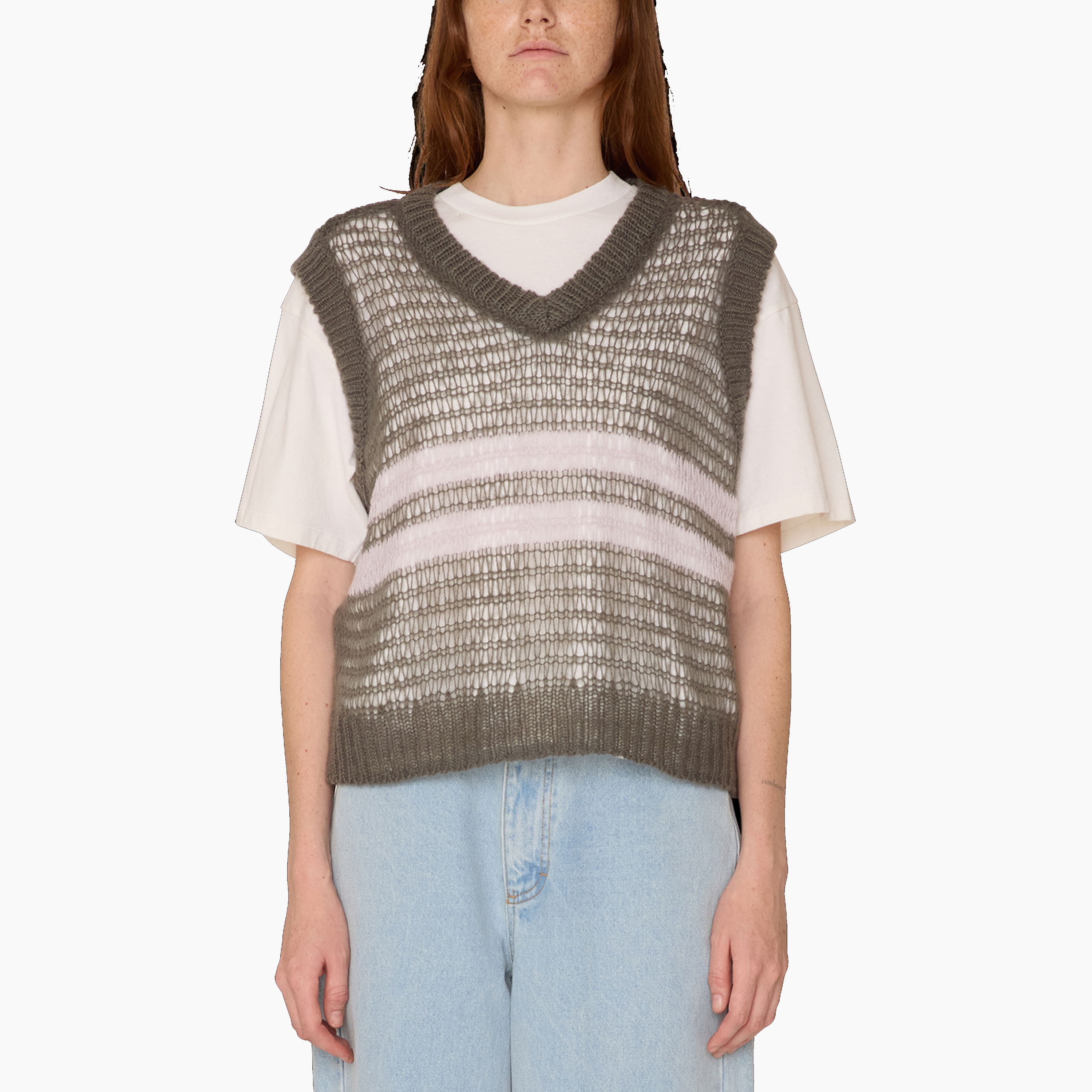 OBEY CLOTHING OONA SWEATER VEST GREY 251810008-GRY