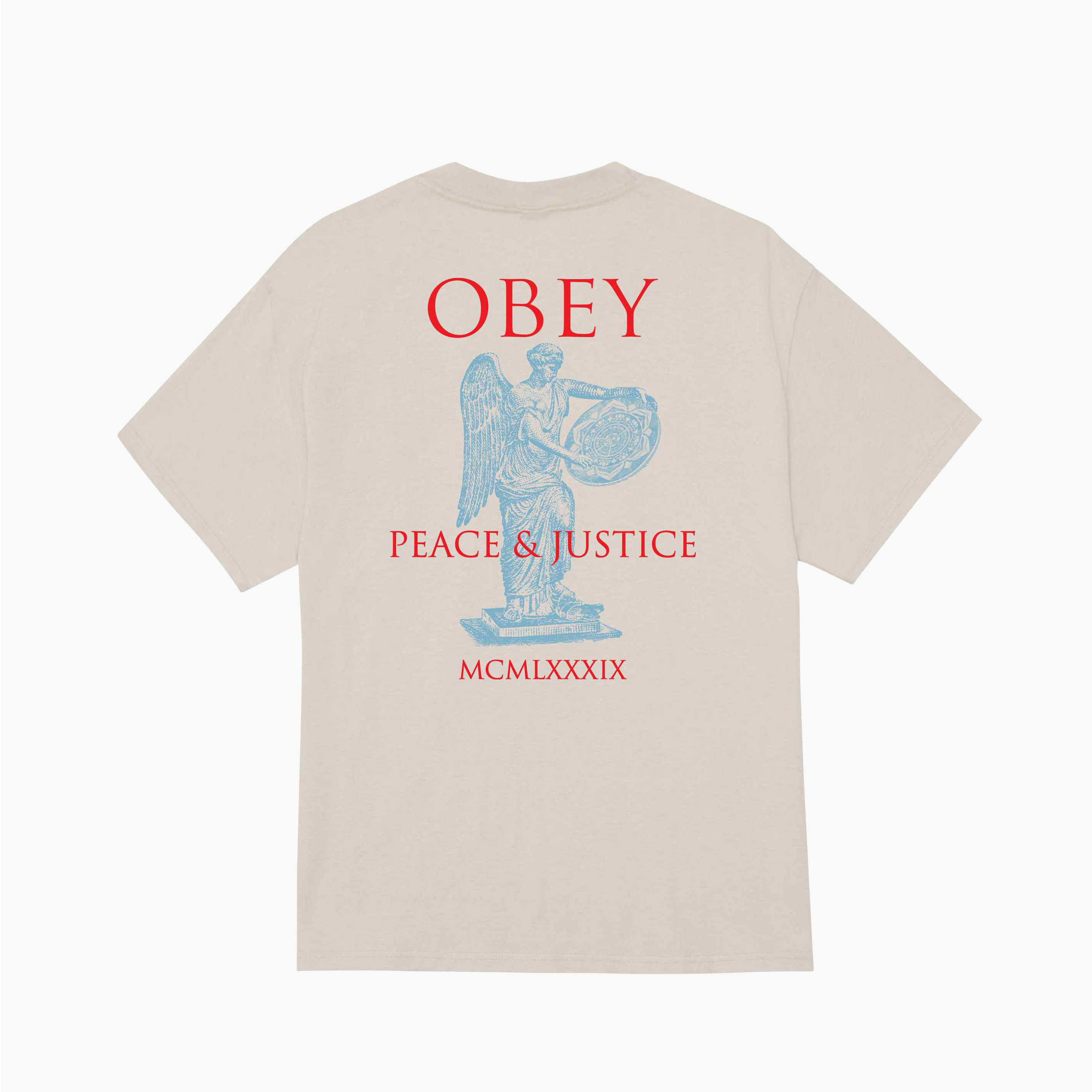 OBEY ROUPA PAZ & JUSTIÇA ESTÁTUA CINZA PRATEADO 165264238-SIG