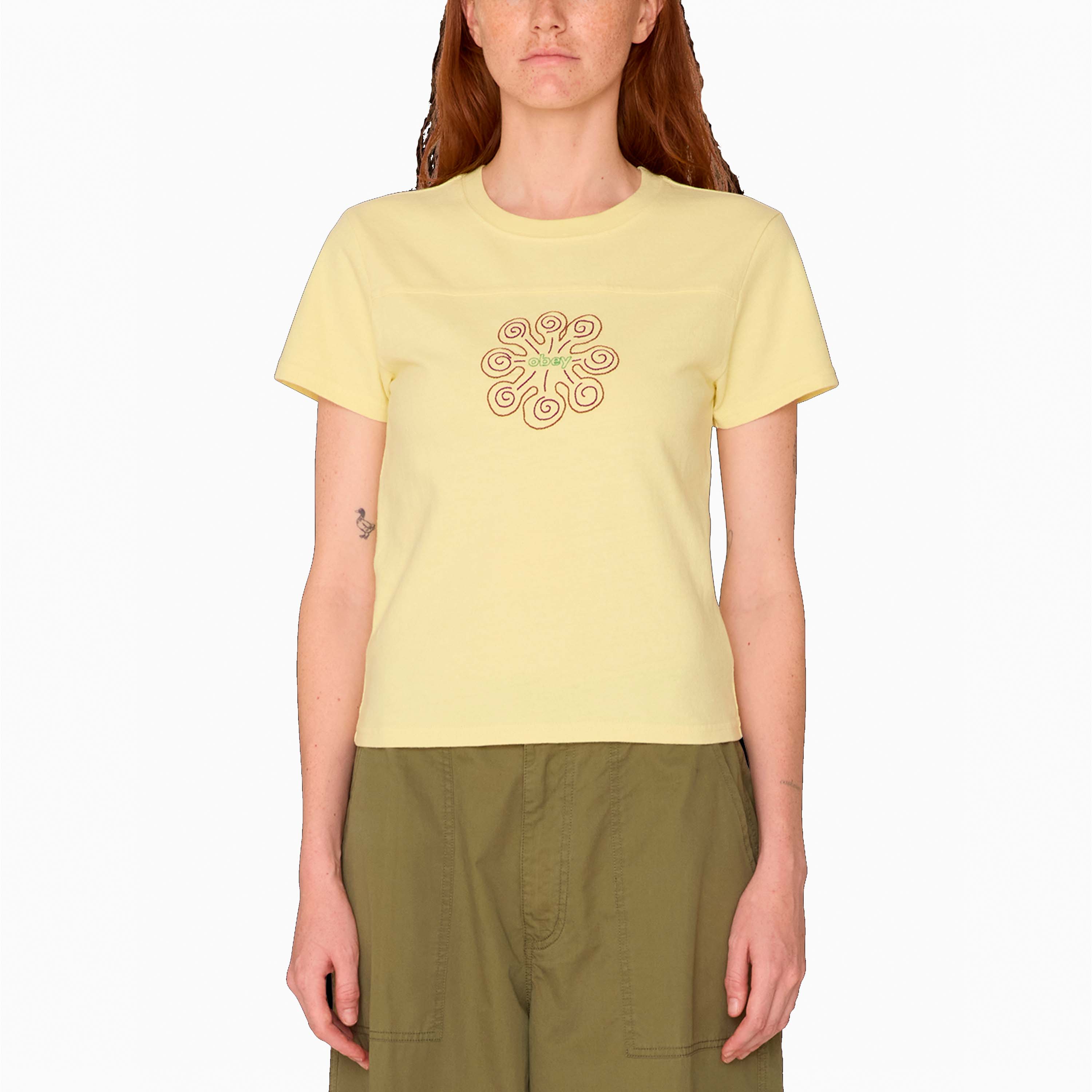 OBEY CLOTHING RELAX TEE SS LEMON - 231080160