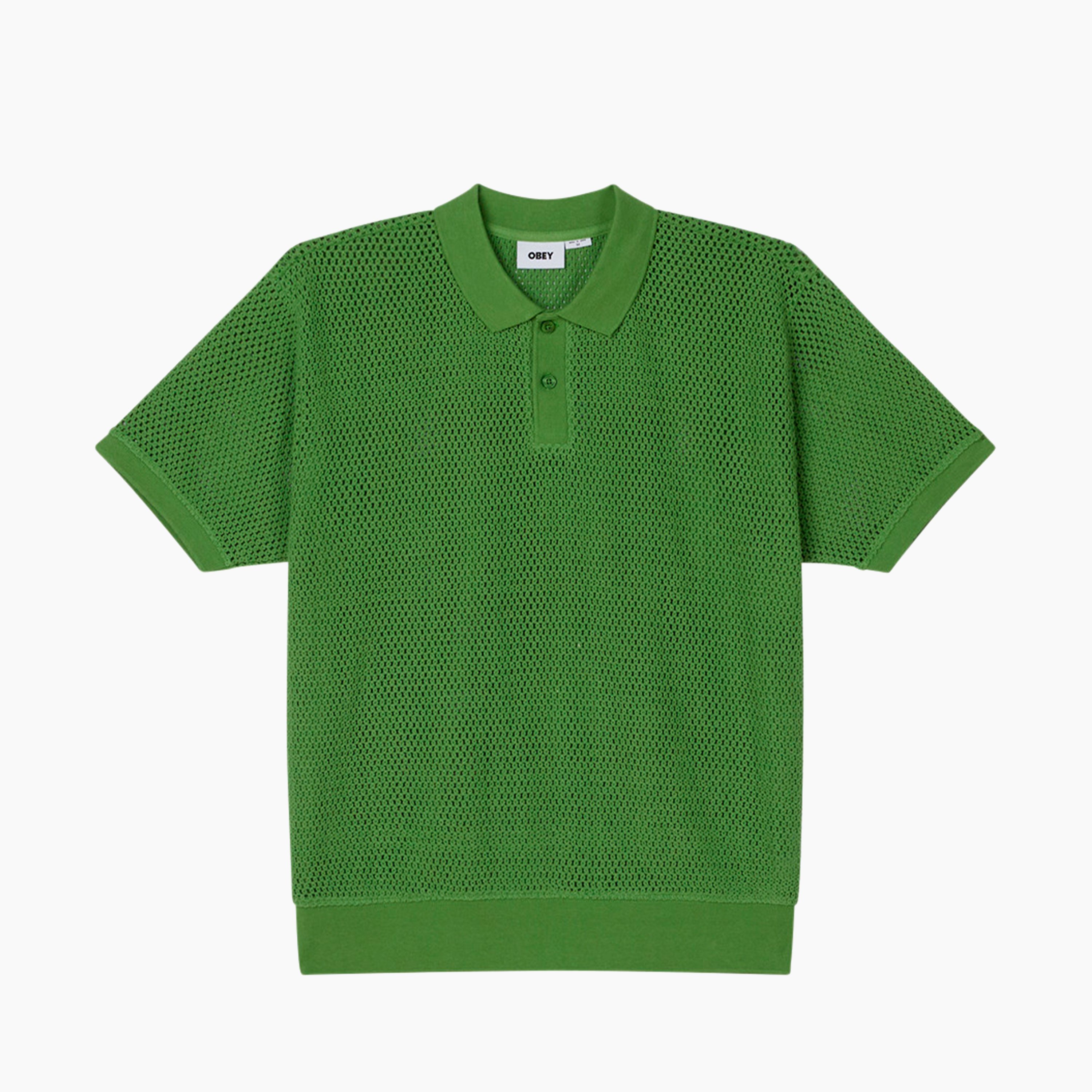 OBEY CLOTHING SARATOGA MESH POLO PIQUANT GREEN 131090094-PQG
