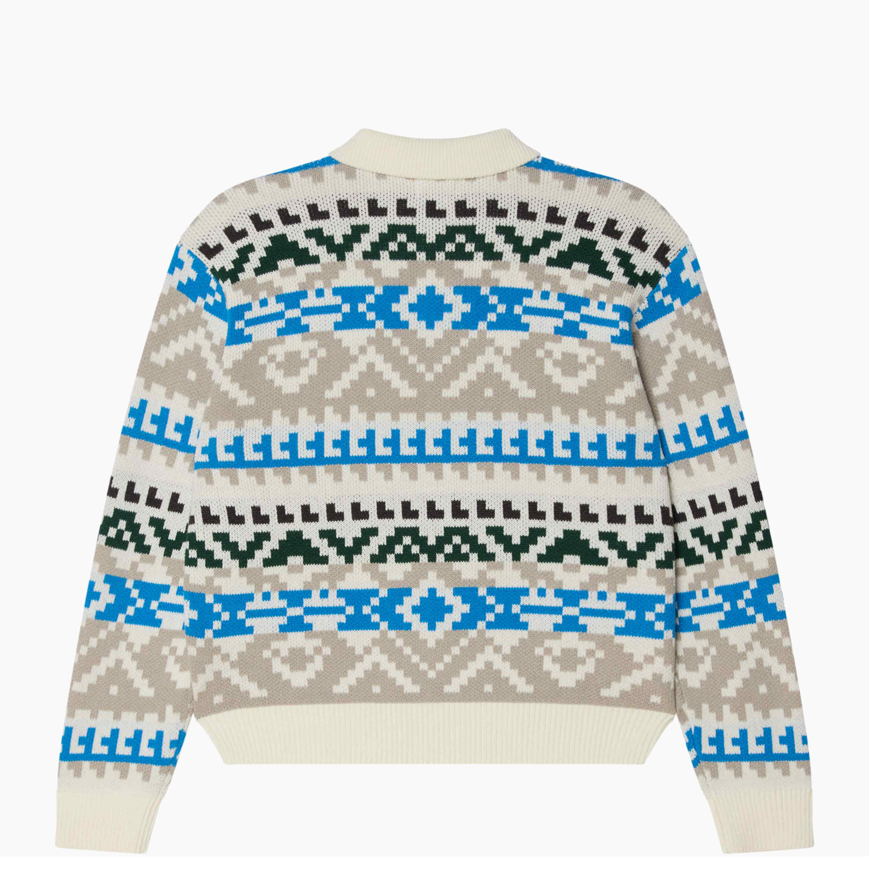 OBEY CLOTHING GEO POLO SWEATER WHISPER WHITE 151000113-WSP