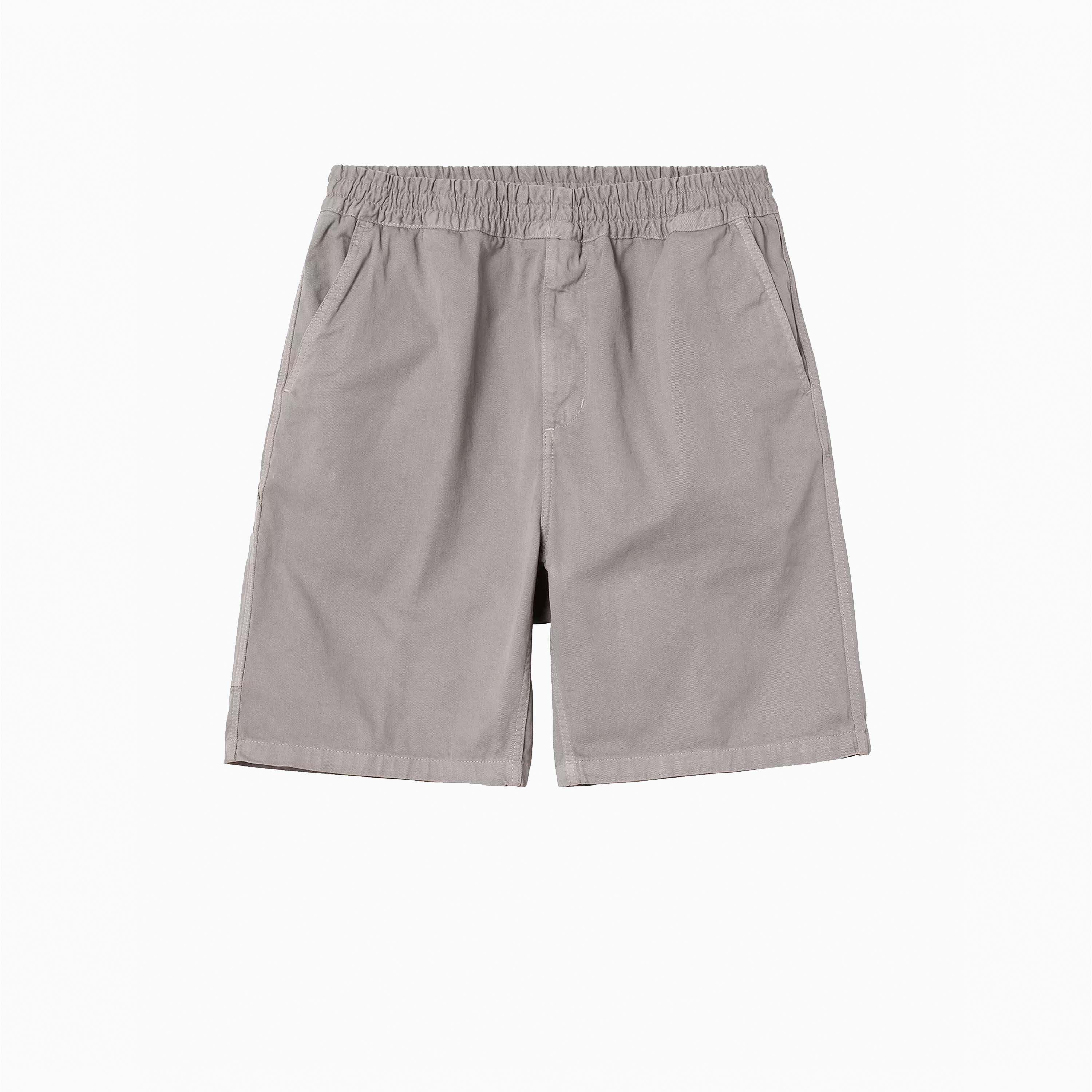 CARHARTT WIP FLINT SHORT GRAY GARMENT DYED - I030480