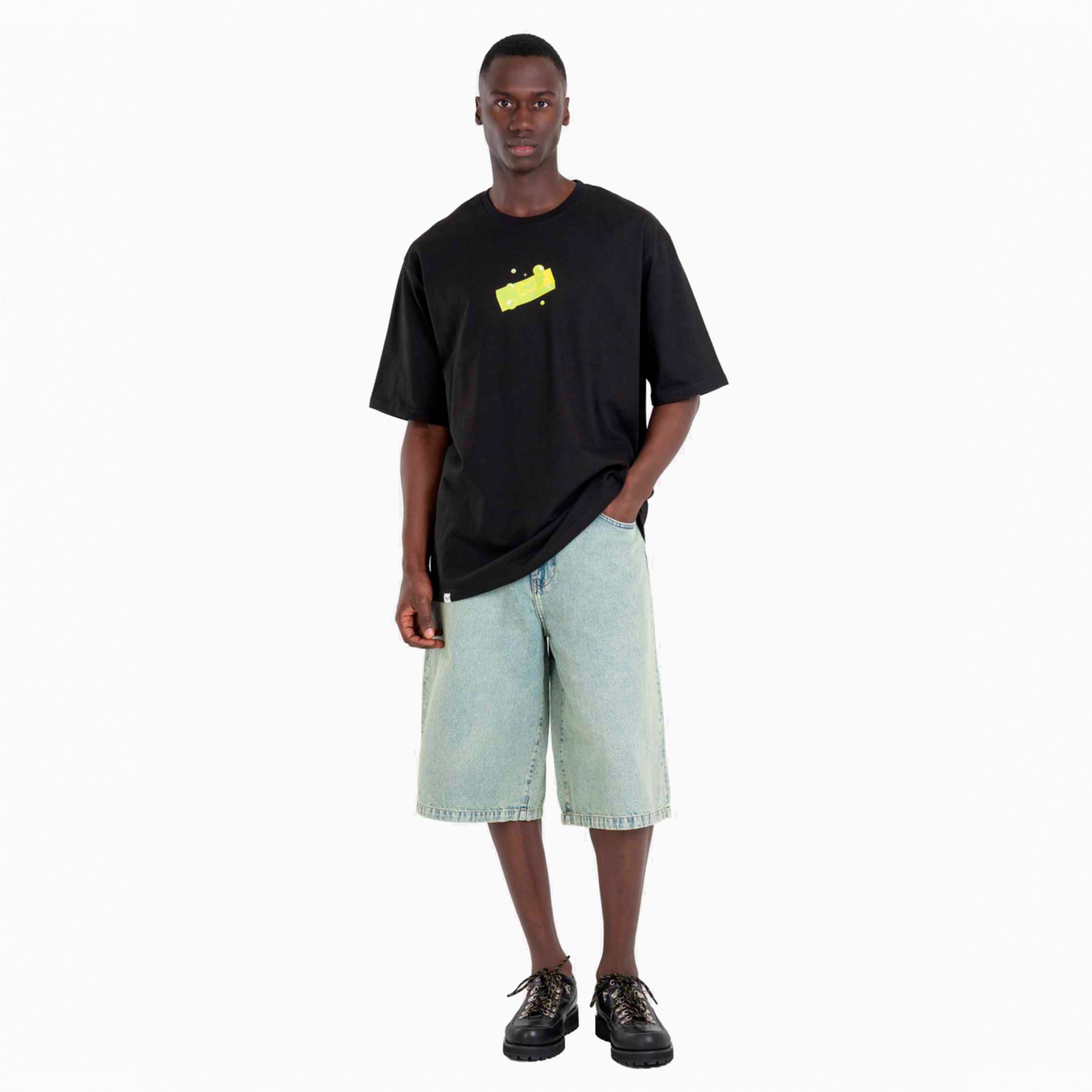 REELL JEANS SHORT BELMONT AMARELO NEVE LAVADA RE3158