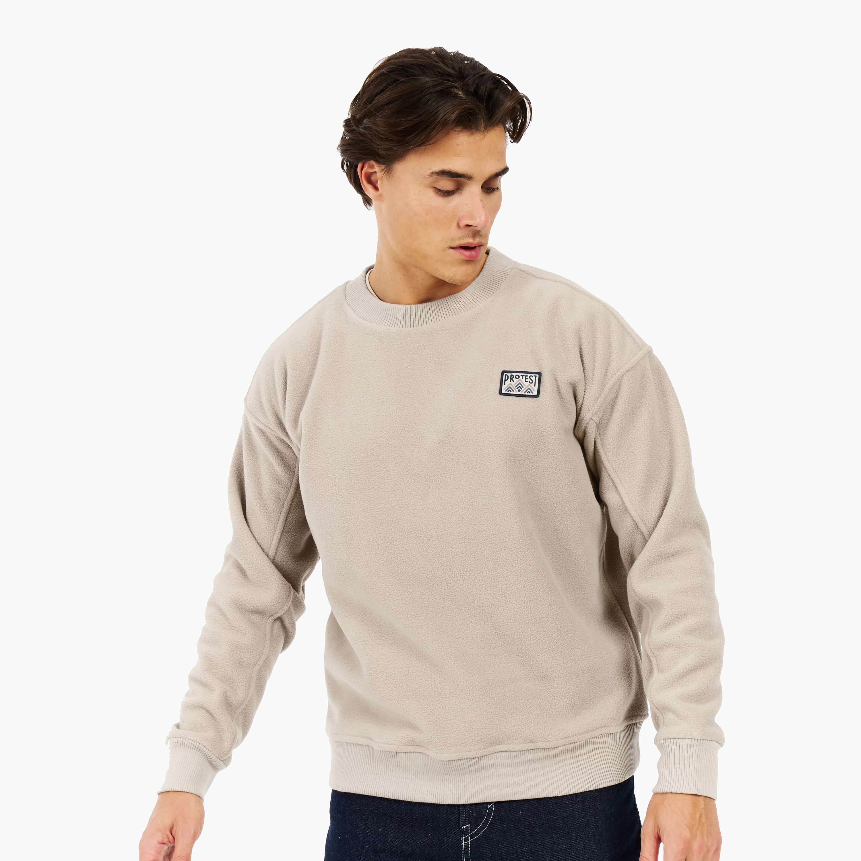 SWEAT-SHIRT PROTEST M HAWK KIT D'EXTÉRIEUR BLANC CASSÉ 32752002-106