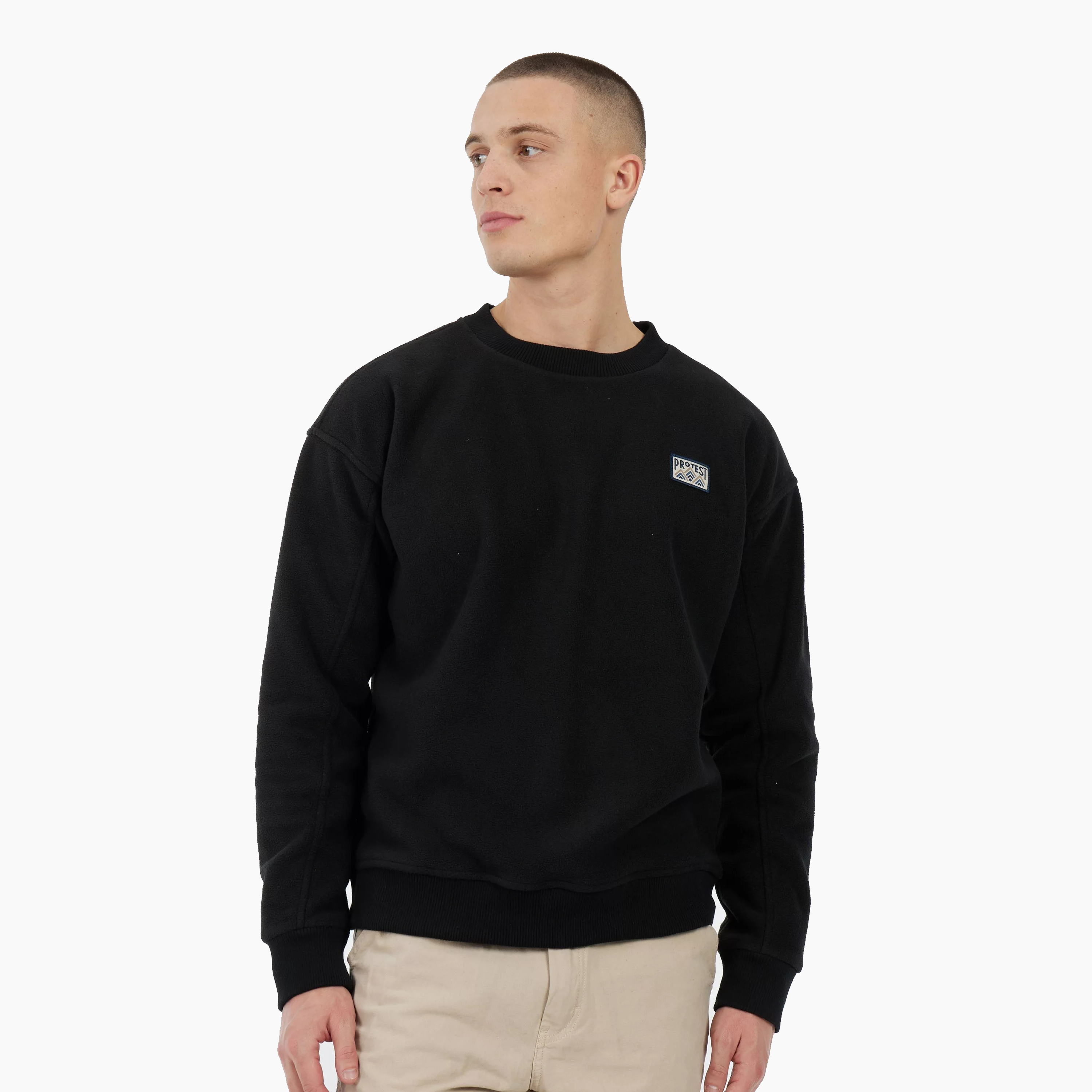 SWEAT-SHIRT PROTEST M HAWK EXTÉRIEUR NOIR AUTHENTIQUE 32752002-290