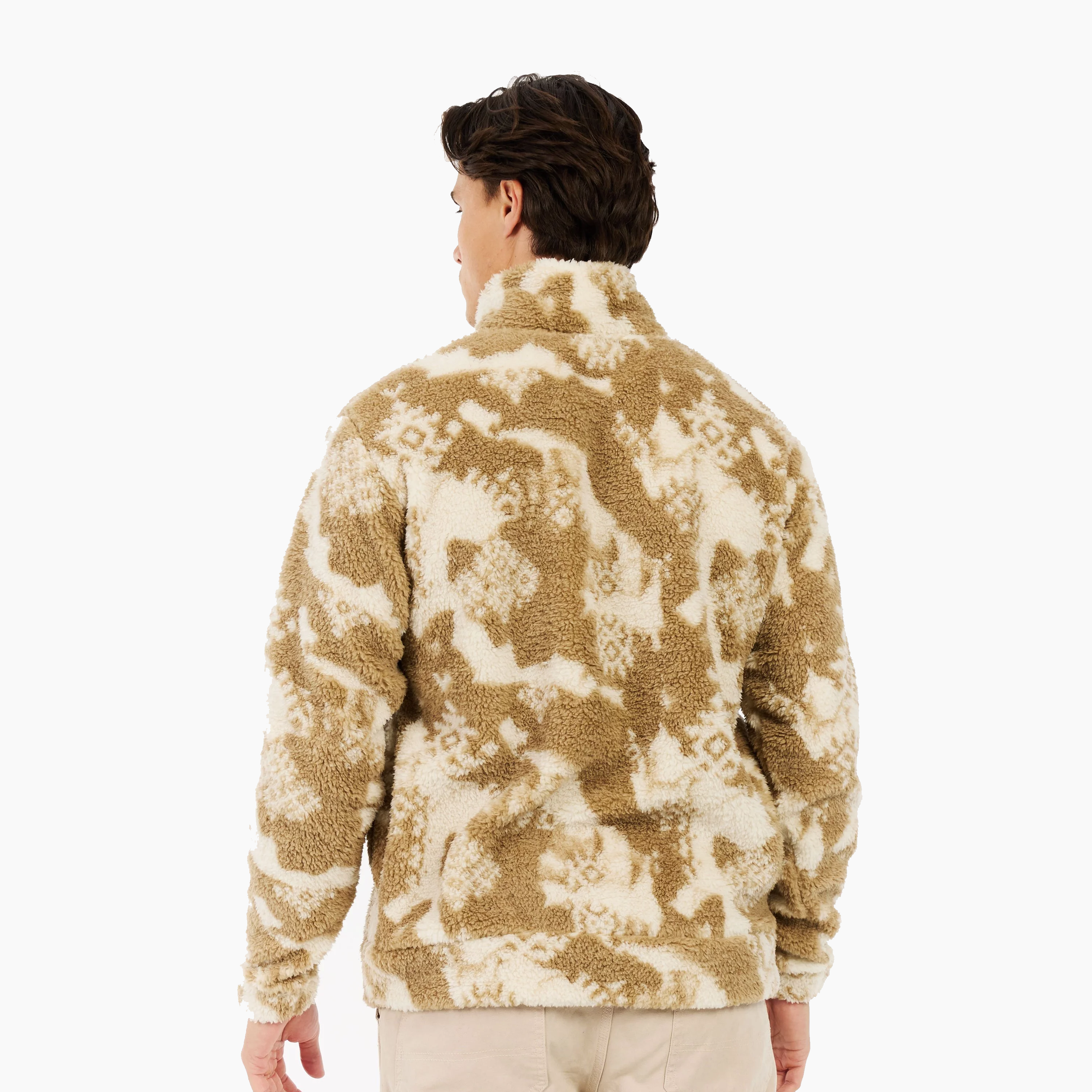 PROTEST M KINSLEY OUTDOOR 1/4 ZIP TOP BAMBOO BEIG 31752002-567