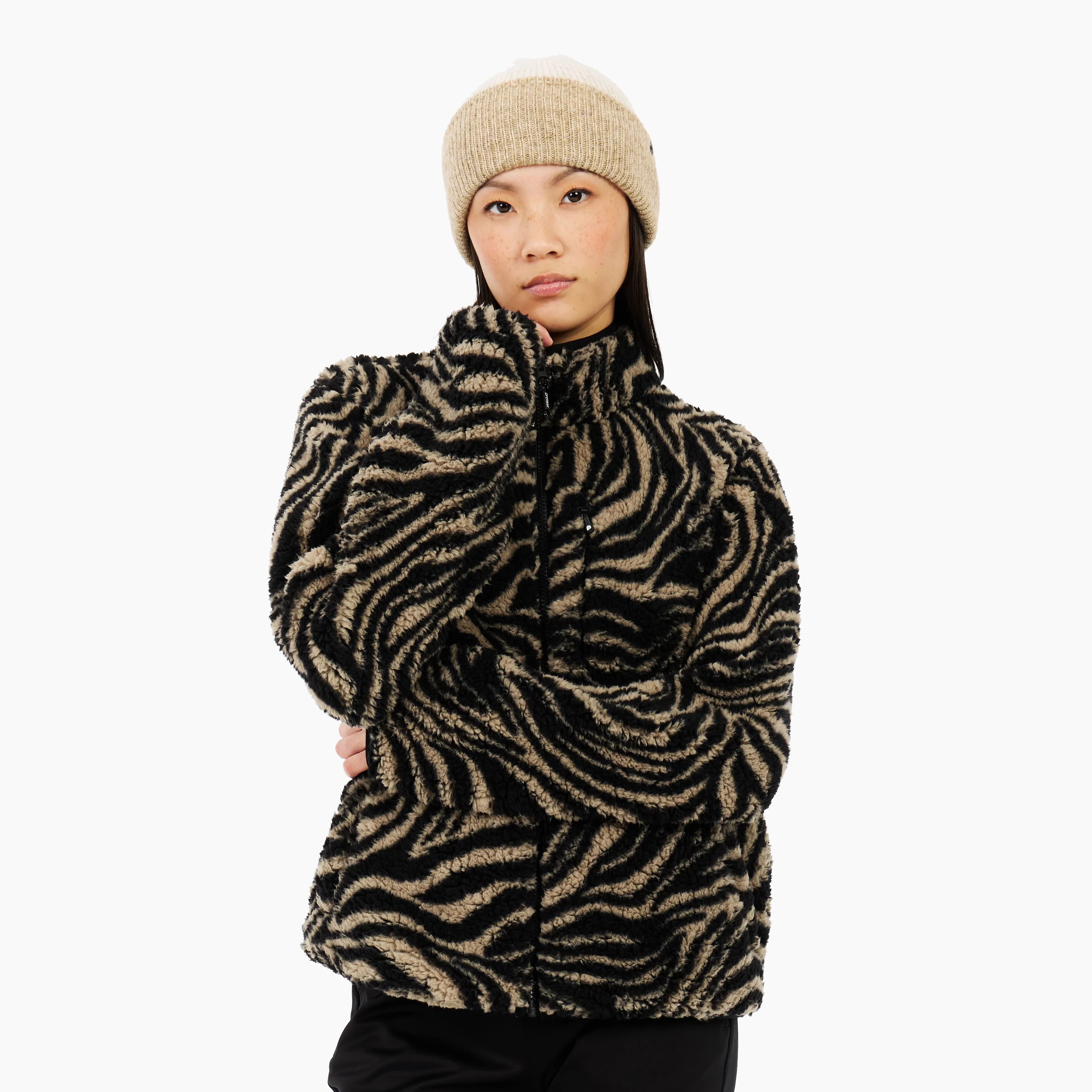 PROTEST W ADELE OUTDOOR FULL ZIP TOP BAMBOO BEIGE 33652000-567