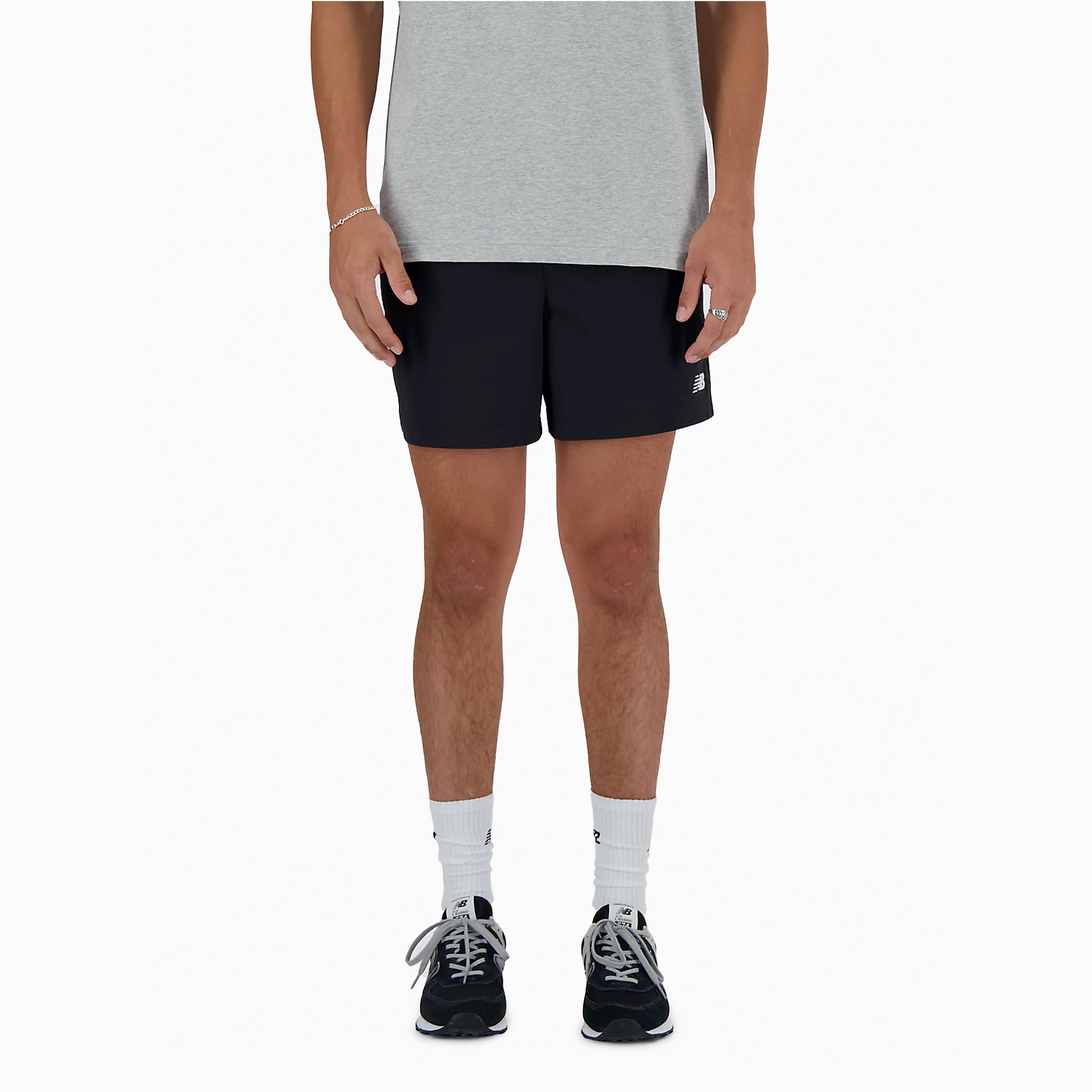 NEW BALANCE CALÇÕES DE ATLETISMO EM TECIDO ELÁSTICO PRETO - MS41517