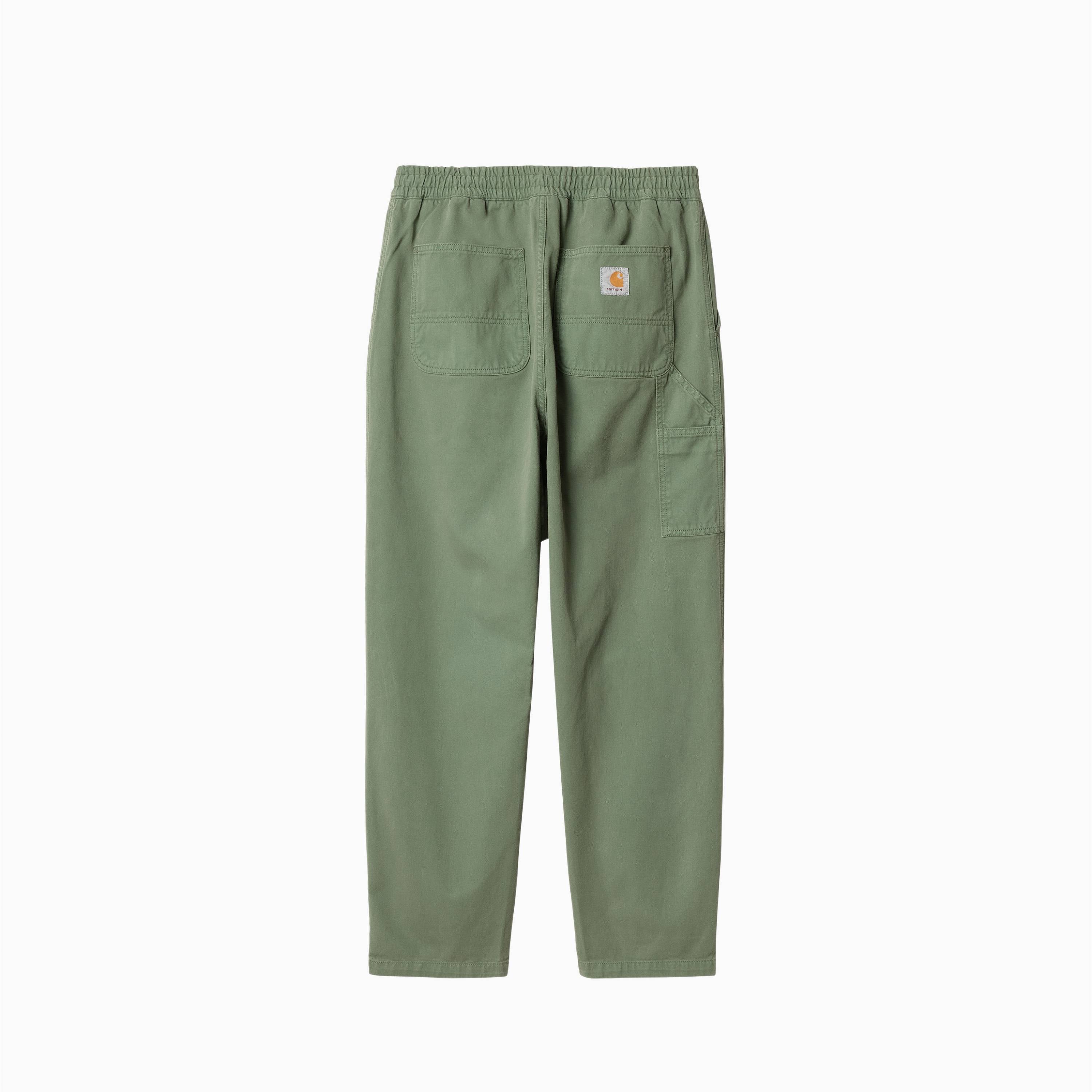 CARHARTT WIP FLINT PANT DUCK GREEN GARMENT DYED - I029919