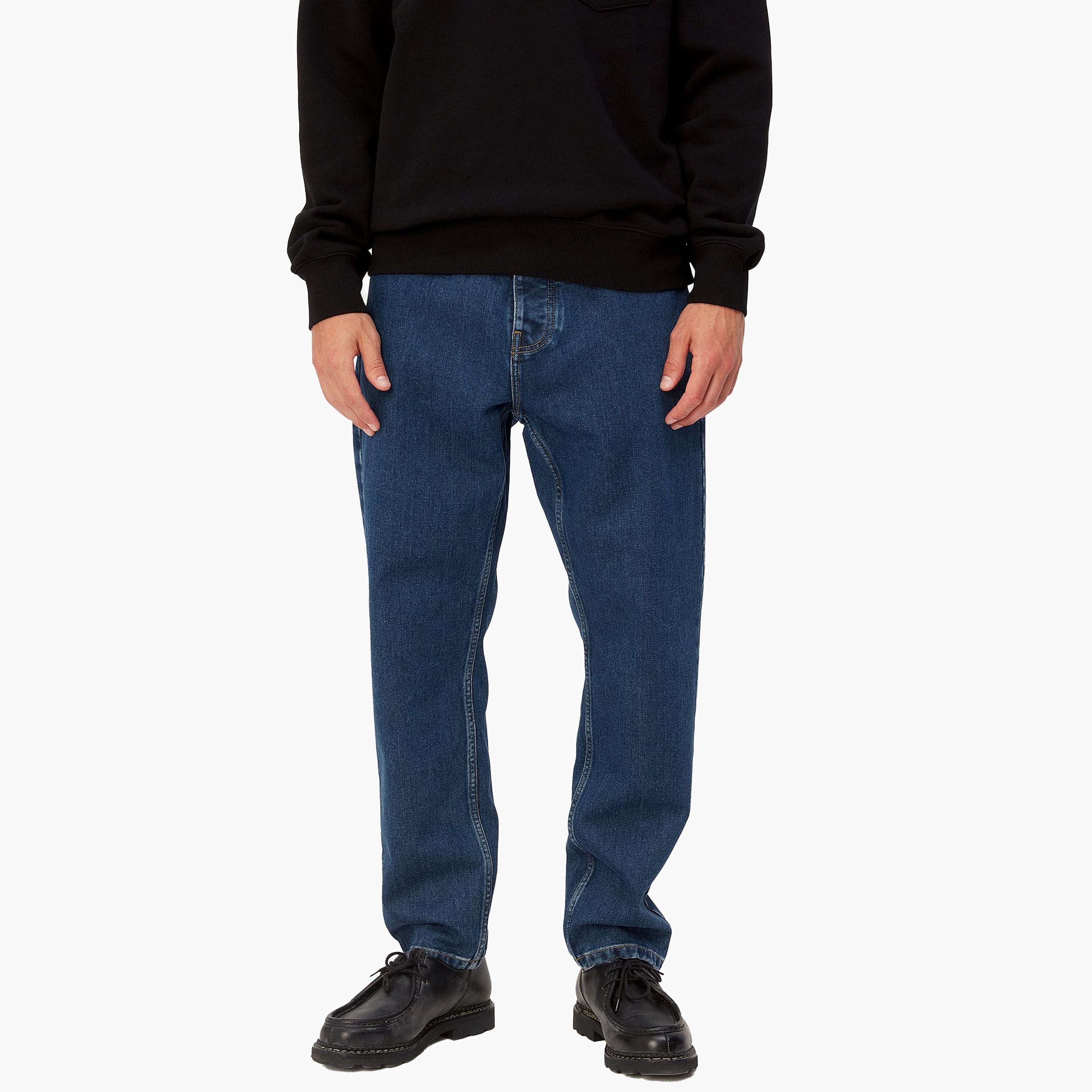 CARHARTT WIP NEWEL PANT BLUE STONE WASHED - I029208