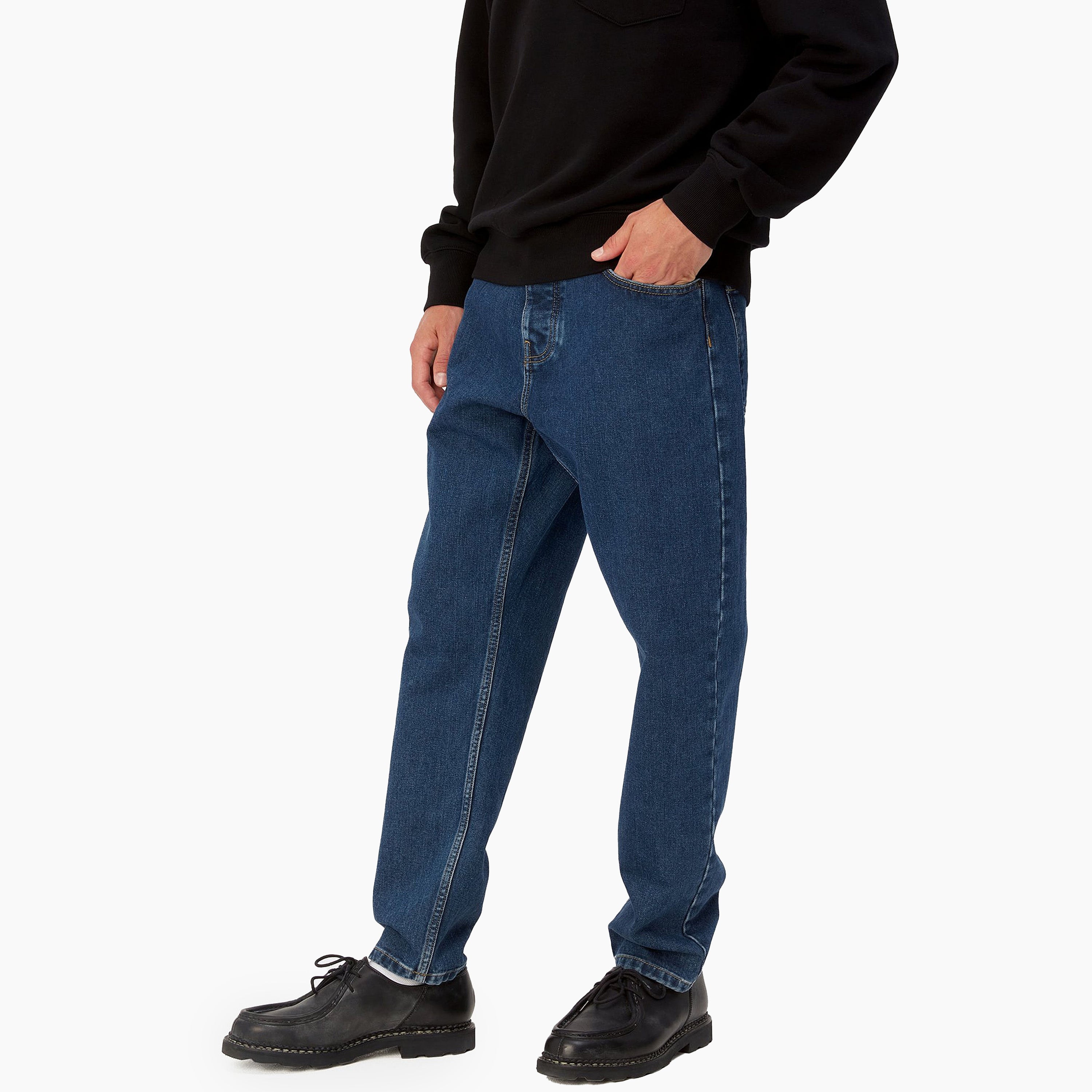 CARHARTT WIP NEWEL PANT BLUE STONE WASHED - I029208