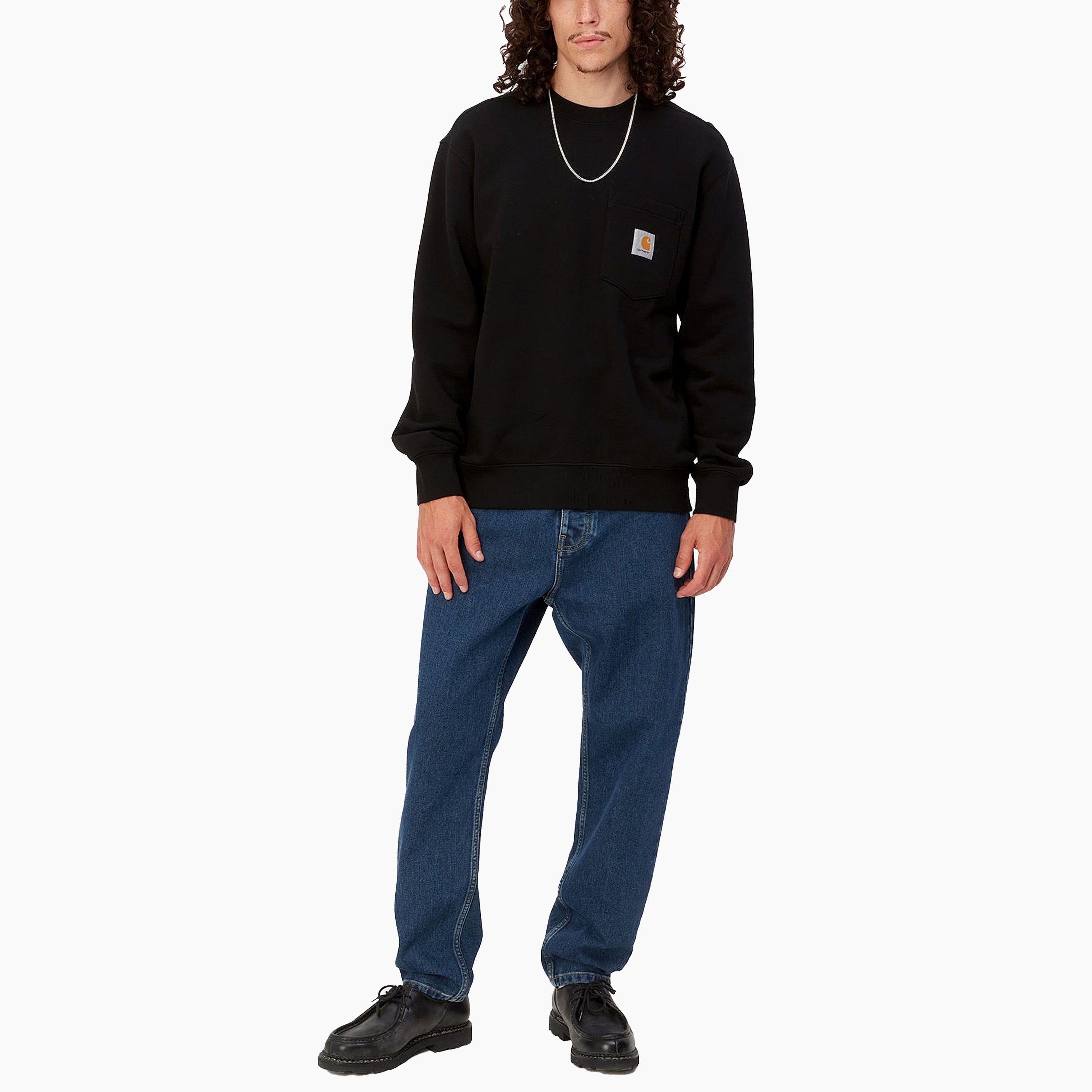 CARHARTT WIP NEWEL PANT BLUE STONE WASHED - I029208