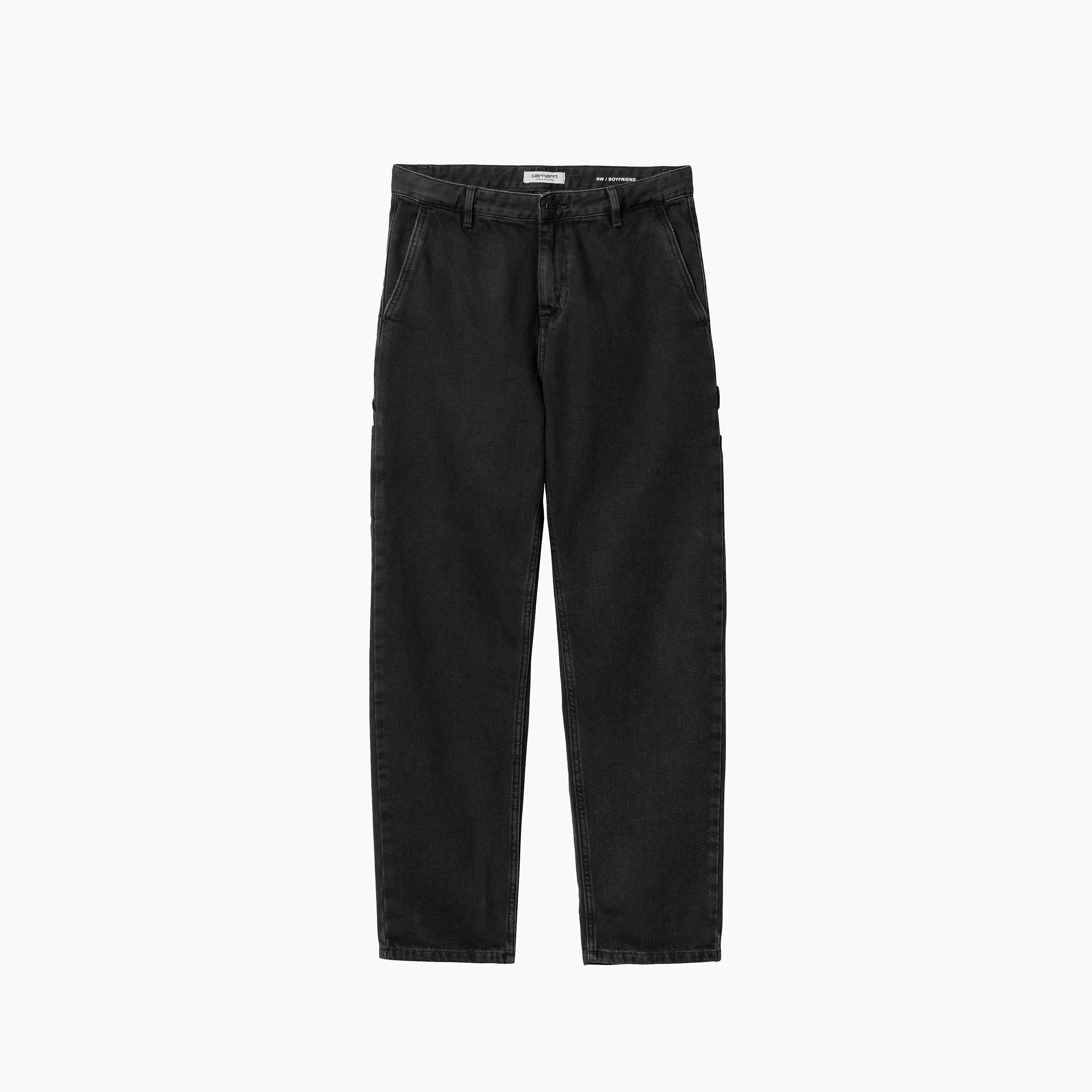 PANTALONI CARHARTT WIP W' PIERCE NERI STONE WASHED - I025268