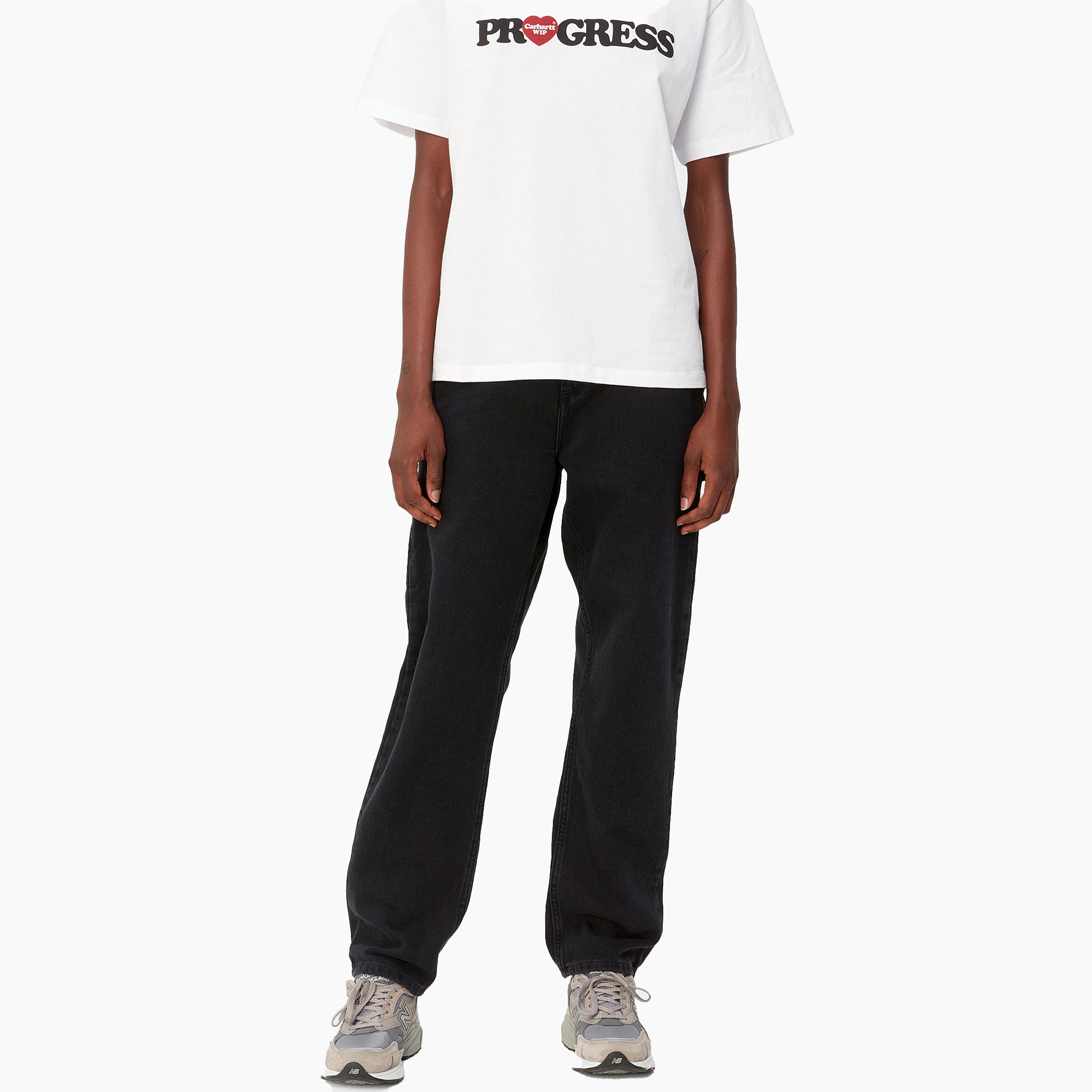 PANTALONI CARHARTT WIP W' PIERCE NERI STONE WASHED - I025268