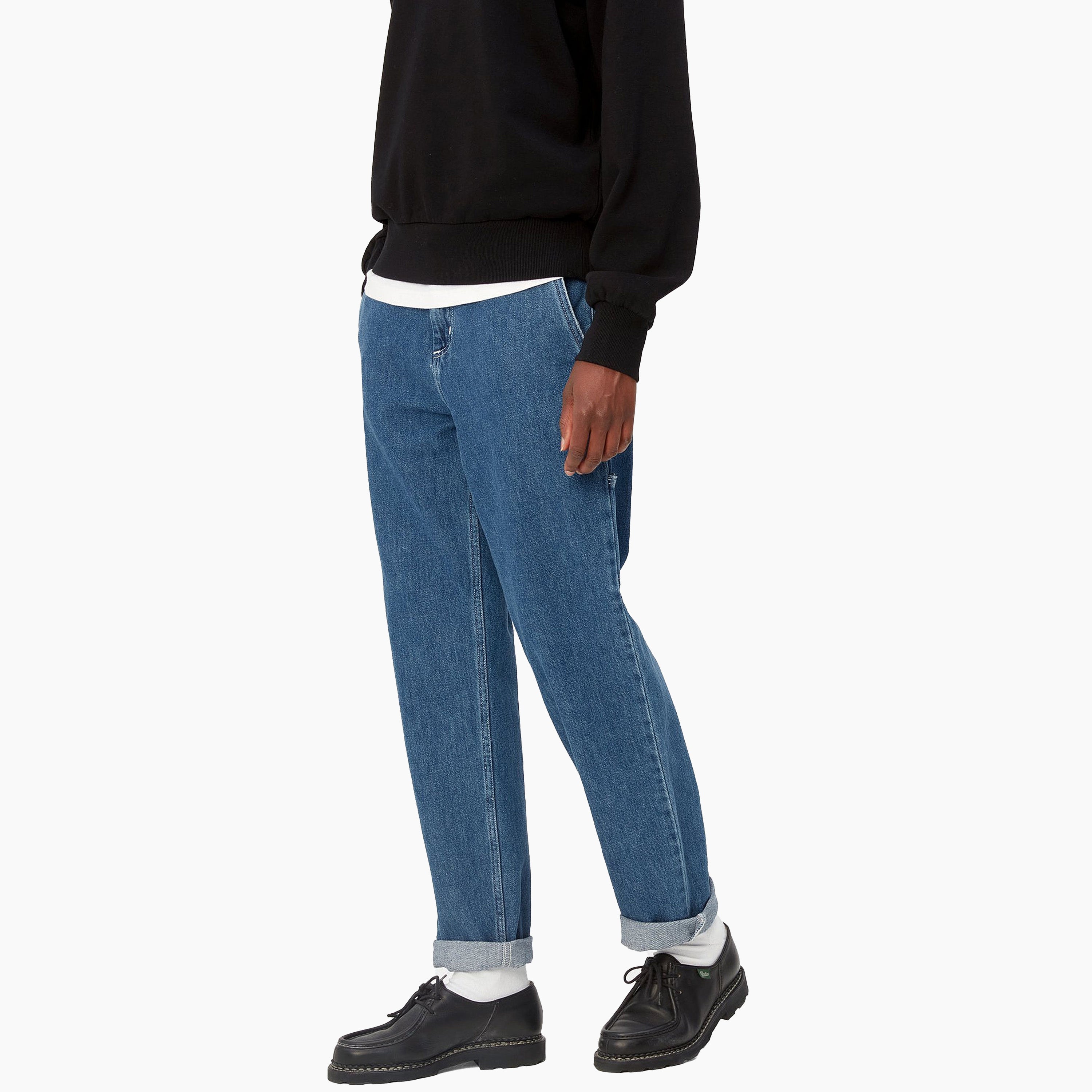 CARHARTT WIP W' PIERCE PANT BLUE STONE WASHED - I025268