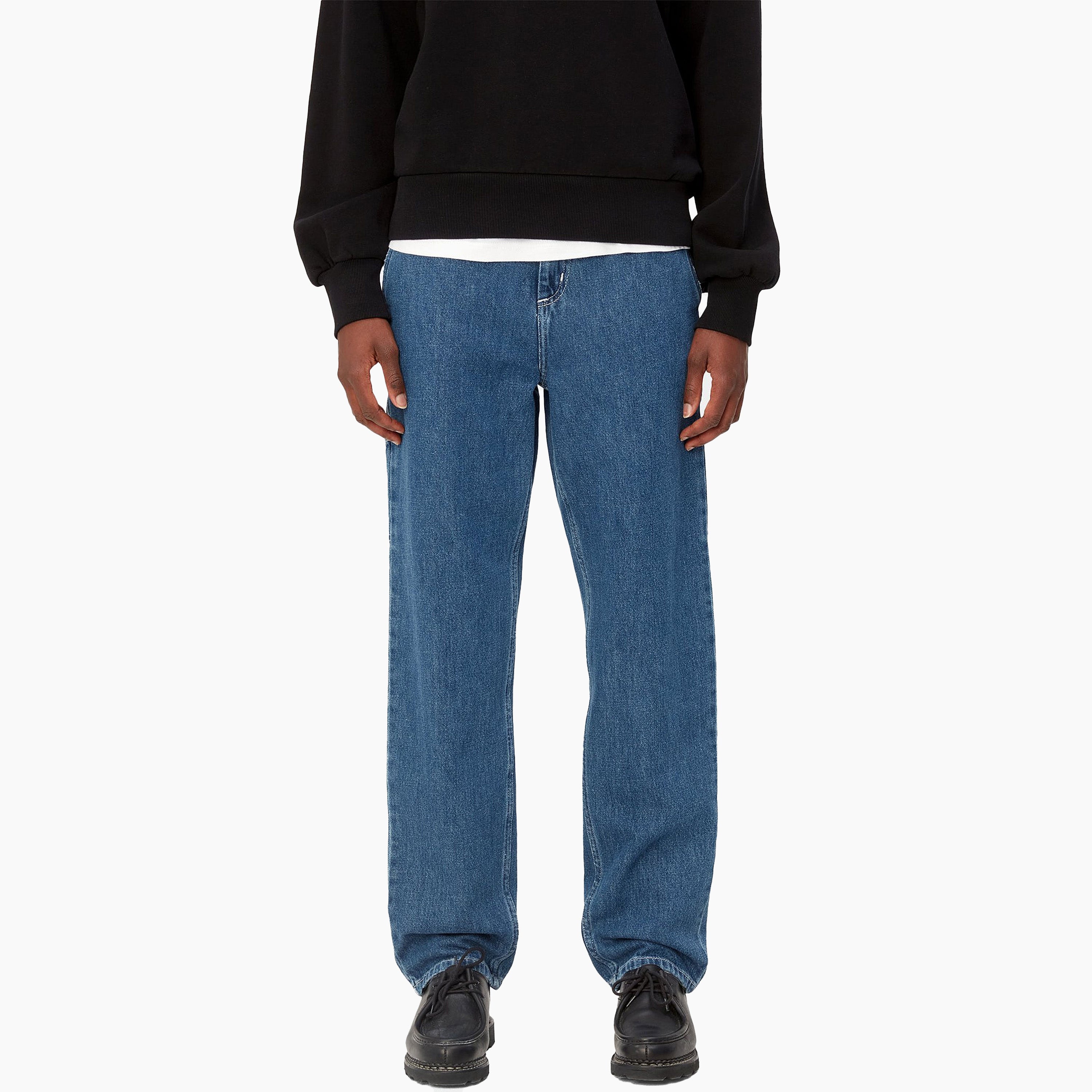 CARHARTT WIP W' PIERCE PANT BLUE STONE WASHED - I025268