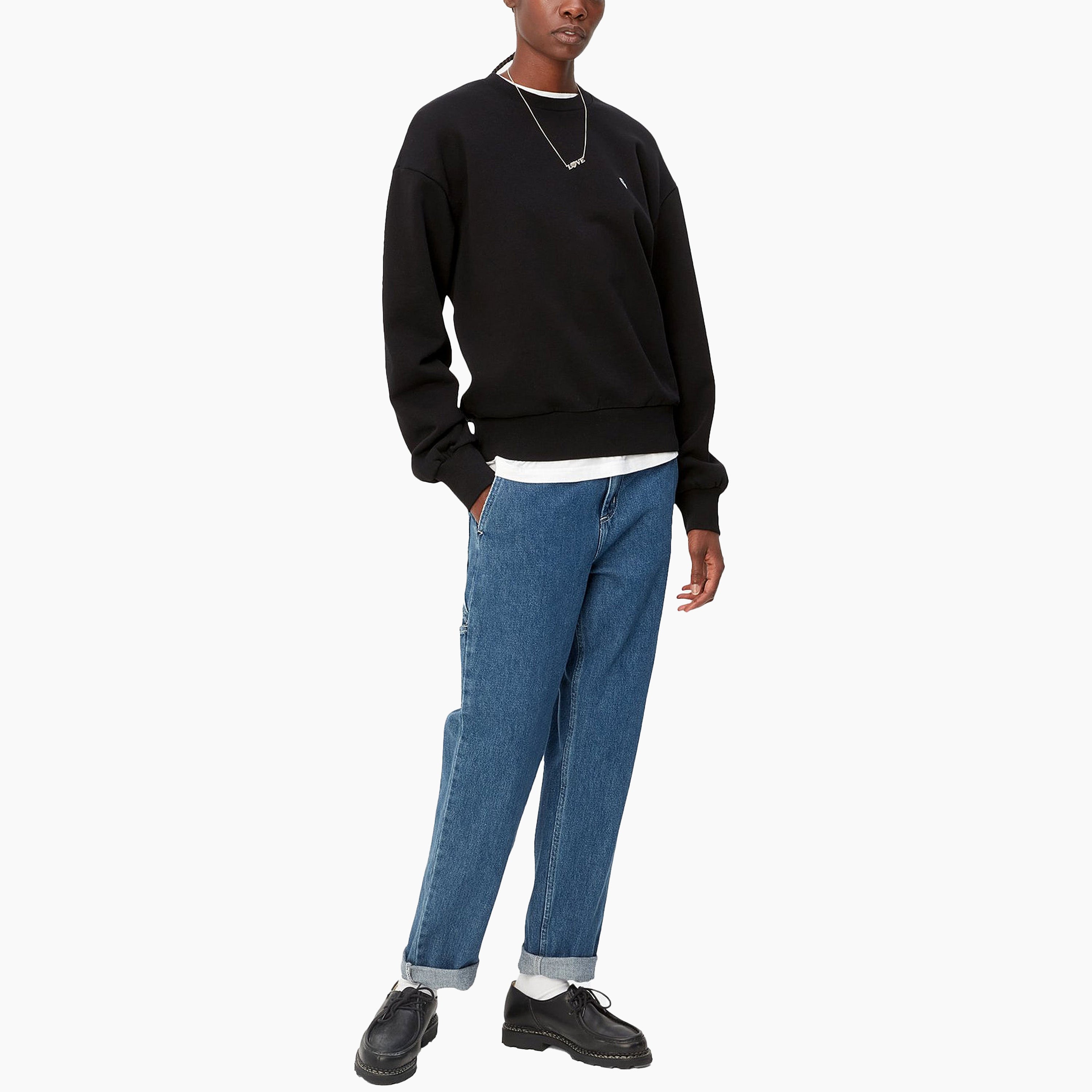 CARHARTT WIP W' PIERCE PANT BLUE STONE WASHED - I025268