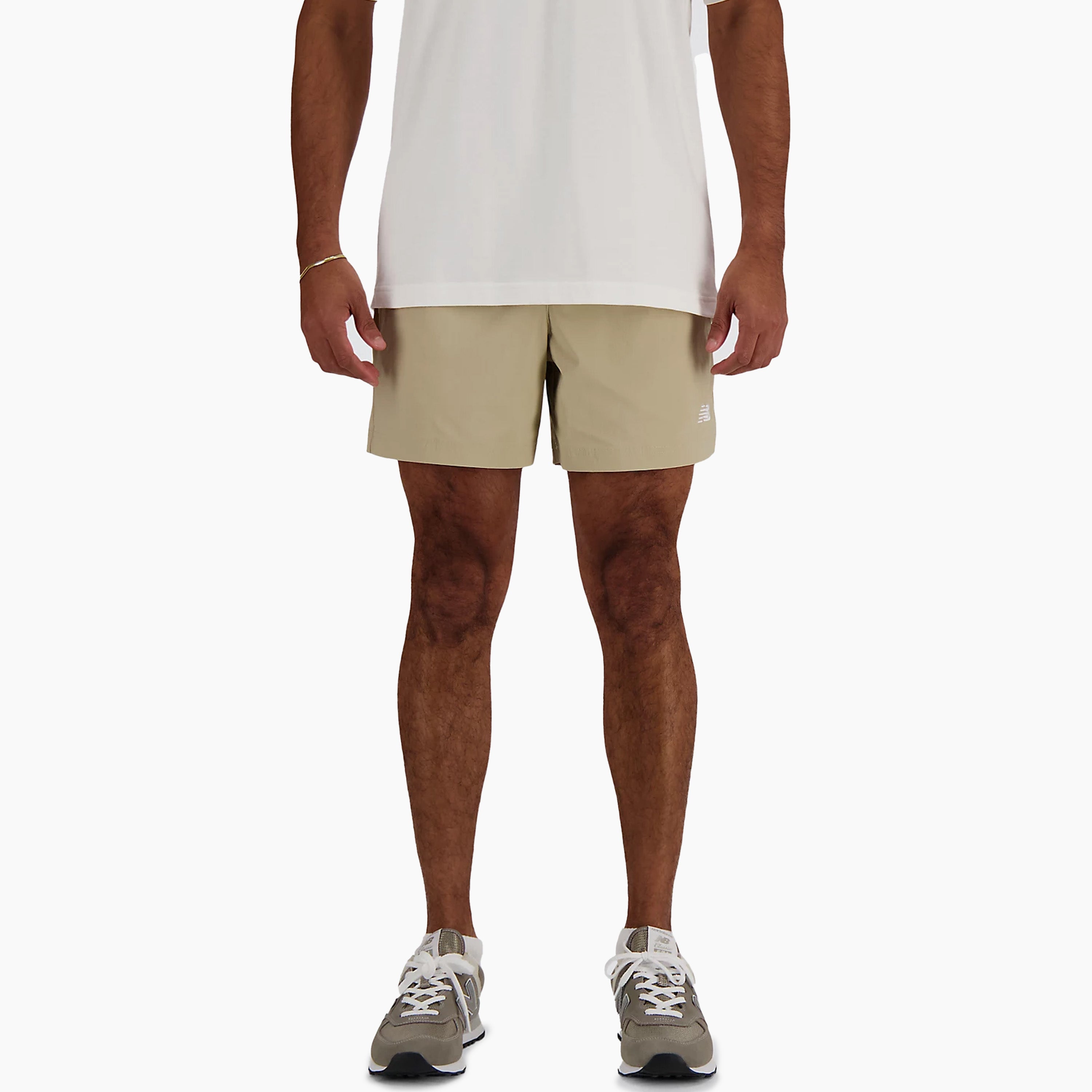 NEW BALANCE CALÇAS CURTAS DESPORTIVAS ELÁSTICAS STONEWARE - MS41517