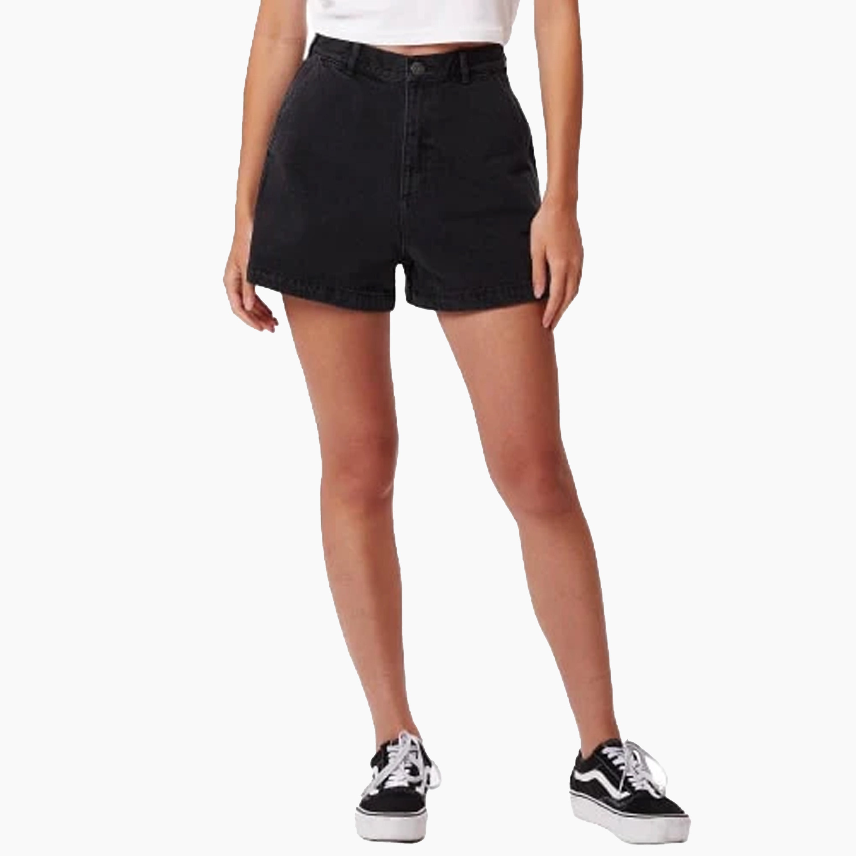 OBEY CLOTHING EMMA SHORT DENIM BLACK - 272100046