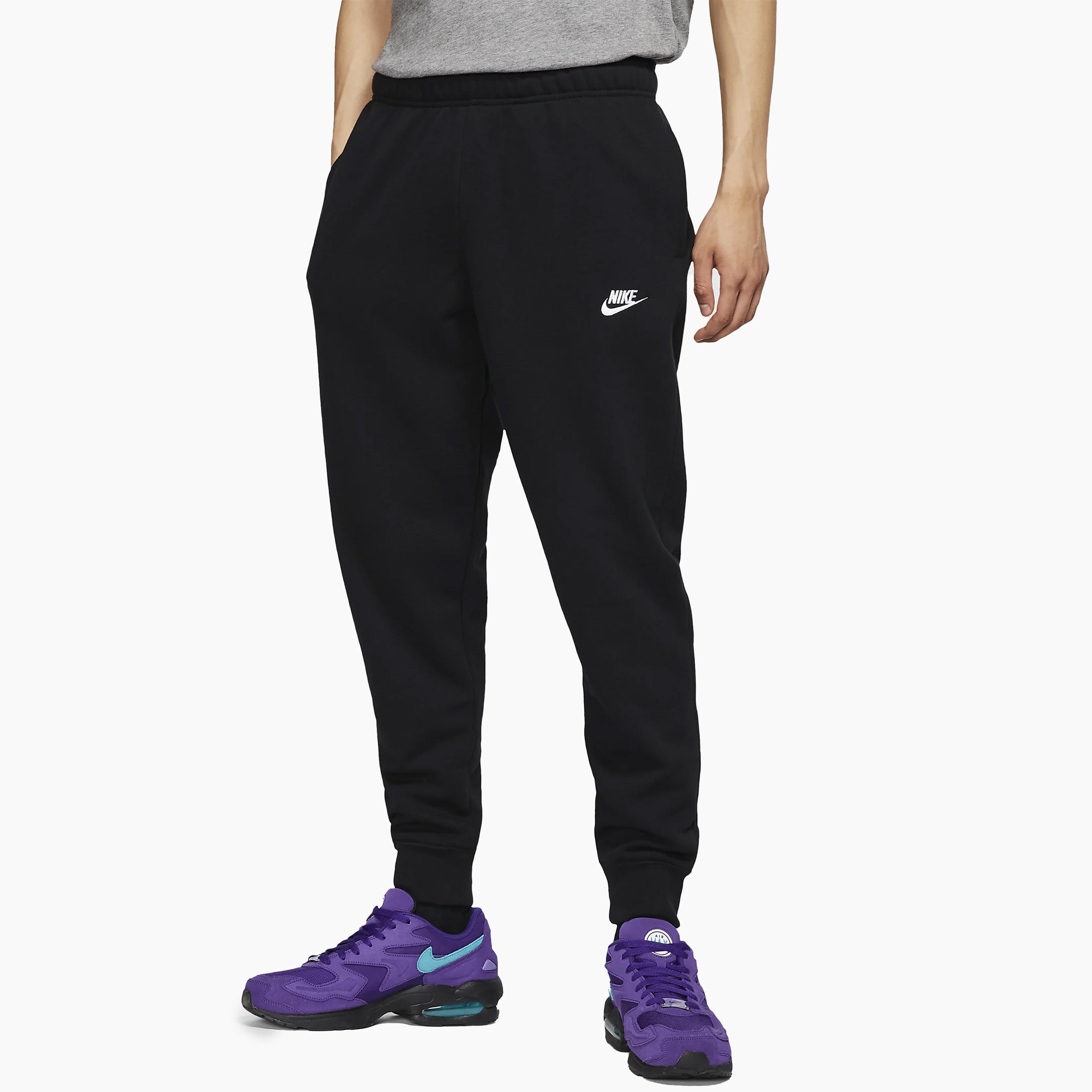 Pantaloni da jogging Nike Sportswear Club neri e bianchi - BV2679
