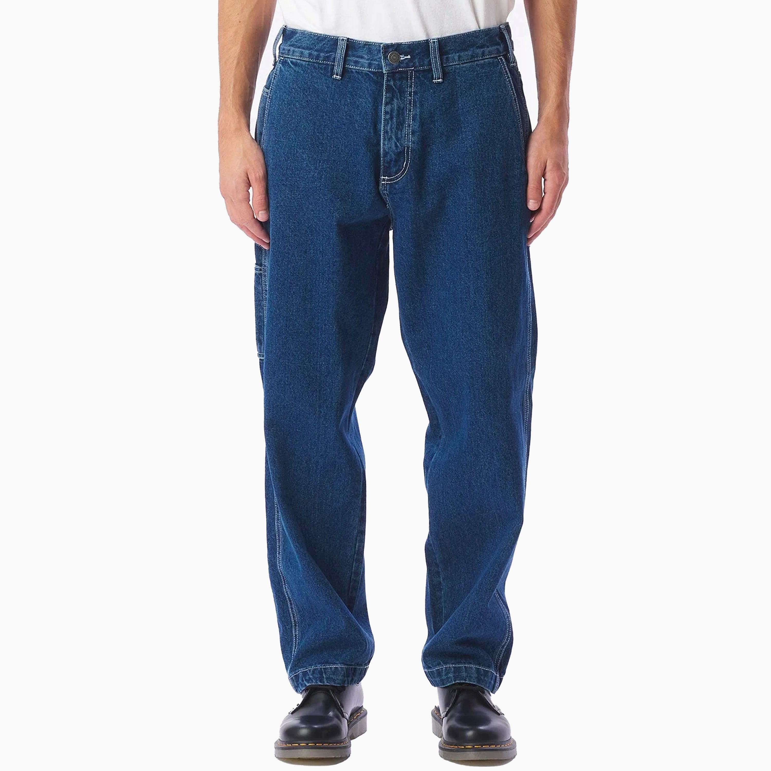 OBEY CLOTHING HARDWORK CARPETNER DENIM STONEWASH INDIGO - 142010078