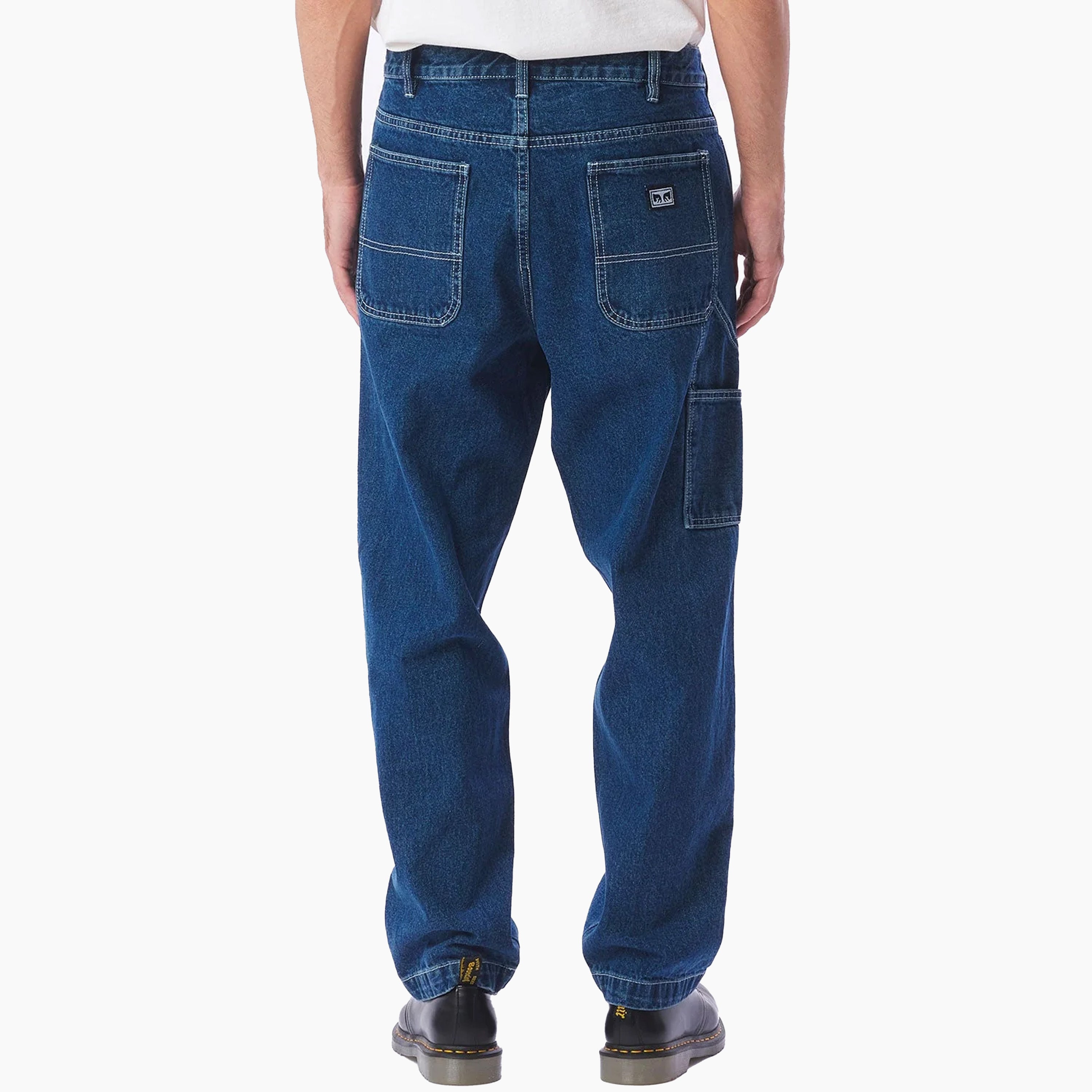OBEY CLOTHING HARDWORK CARPETNER DENIM STONEWASH INDIGO - 142010078