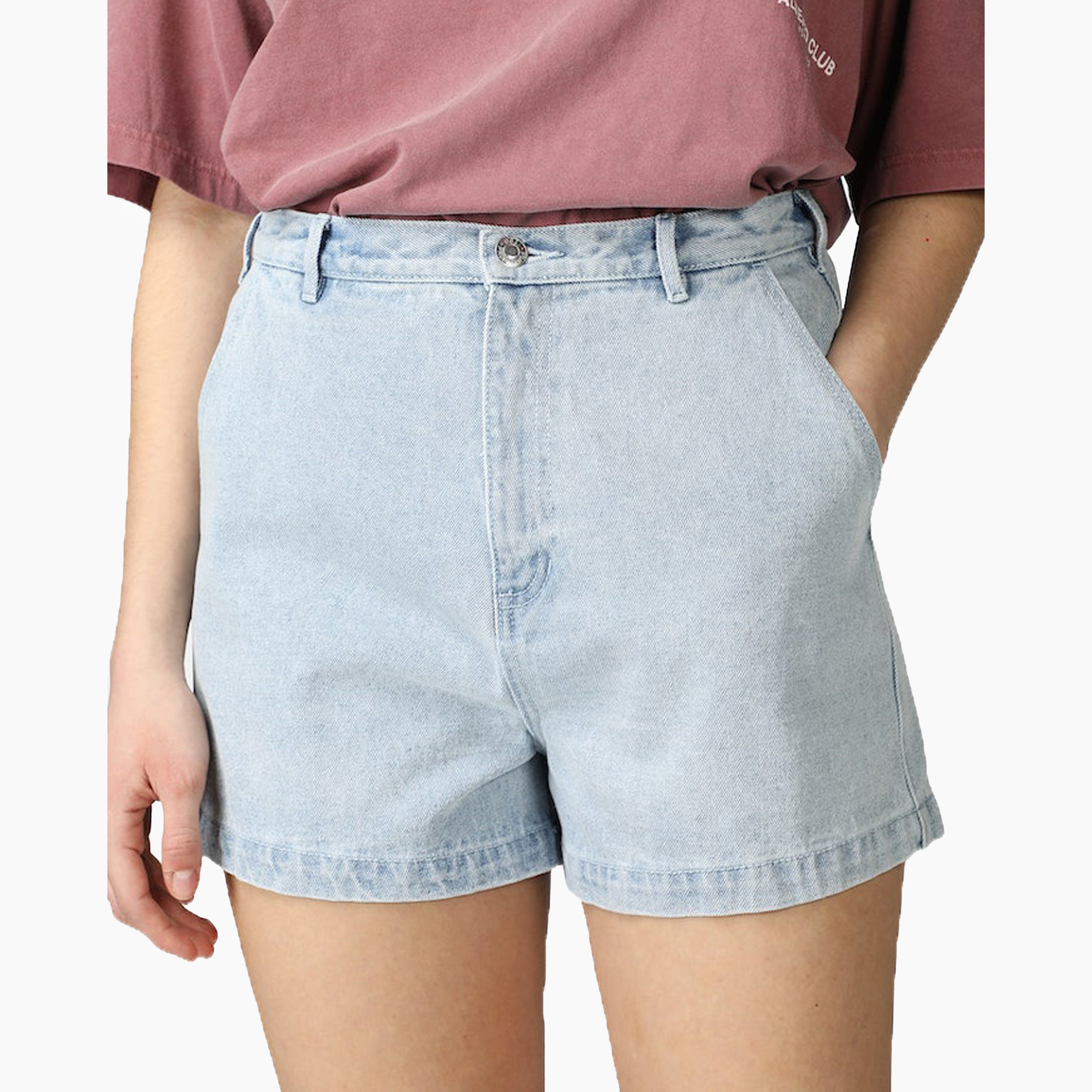 OBEY CLOTHING W' EMMA SHORT BLEACHED INDIGO - 272100046
