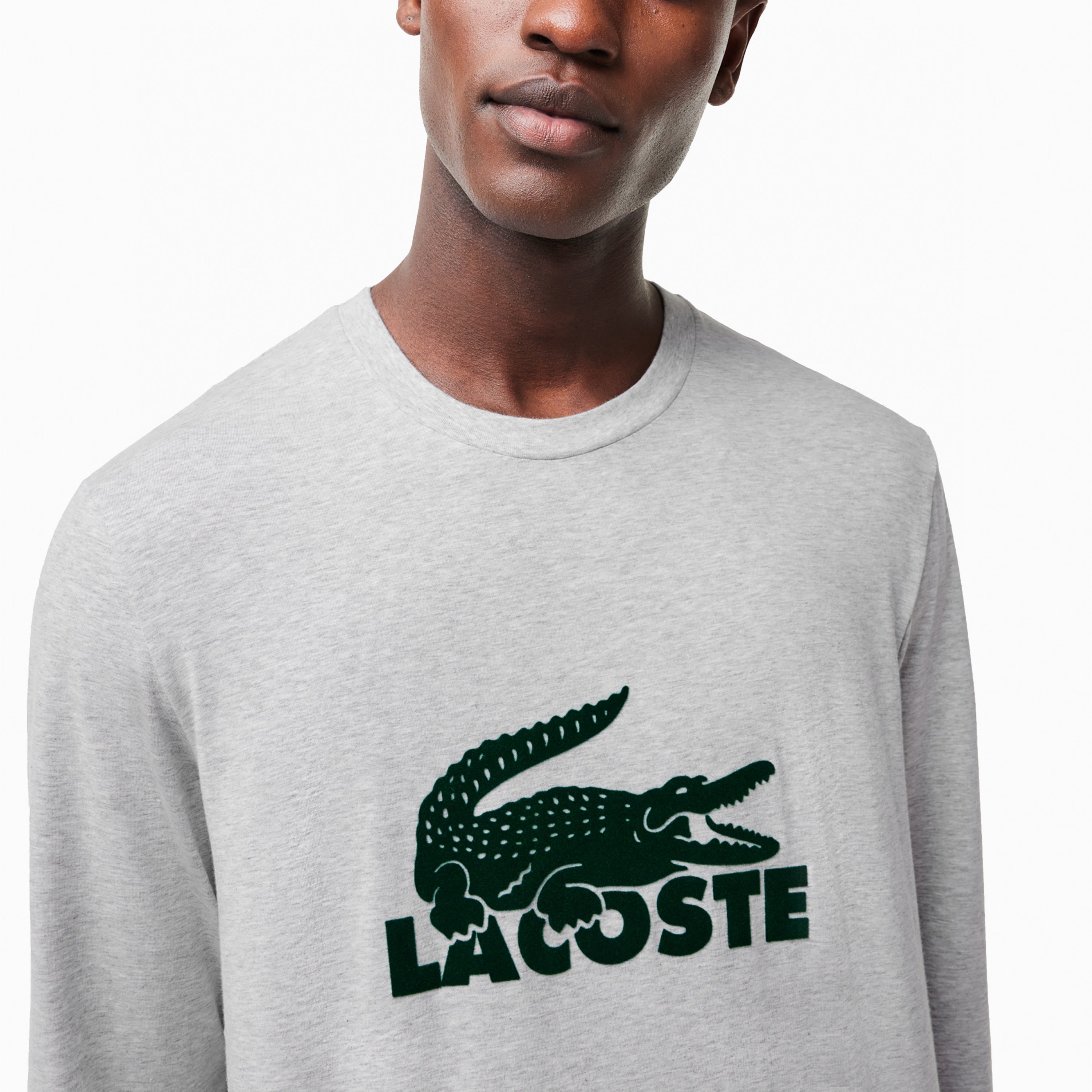 LACOSTE SET PYJAMA LOUNGEWEAR NAVY & SILVER - 4H7457