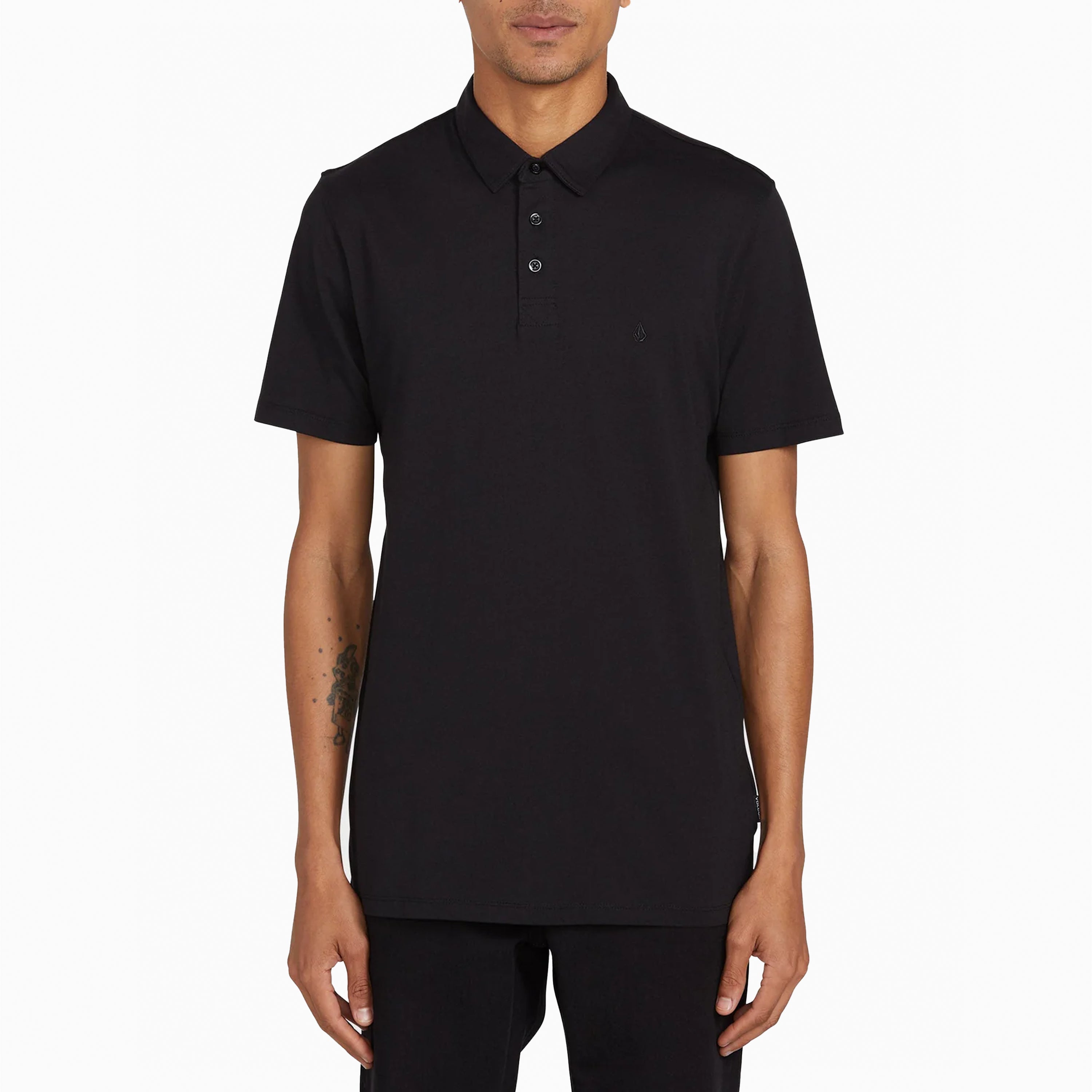 VOLCOM WOWZER POLO SS BLACK - A0112303