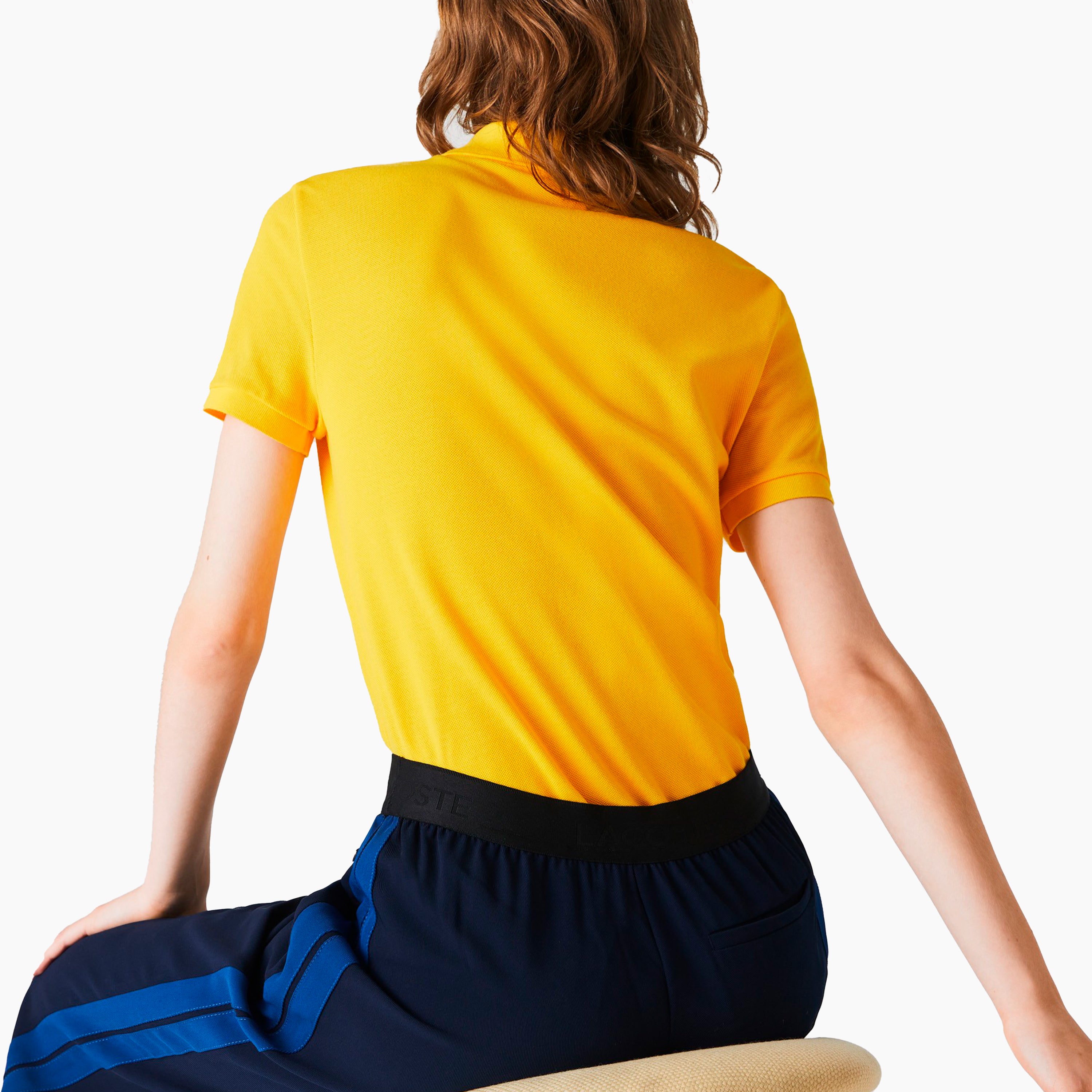 LACOSTE W' POLO CLASSIC FIT BASIC LOGO YELLOW - PF7839