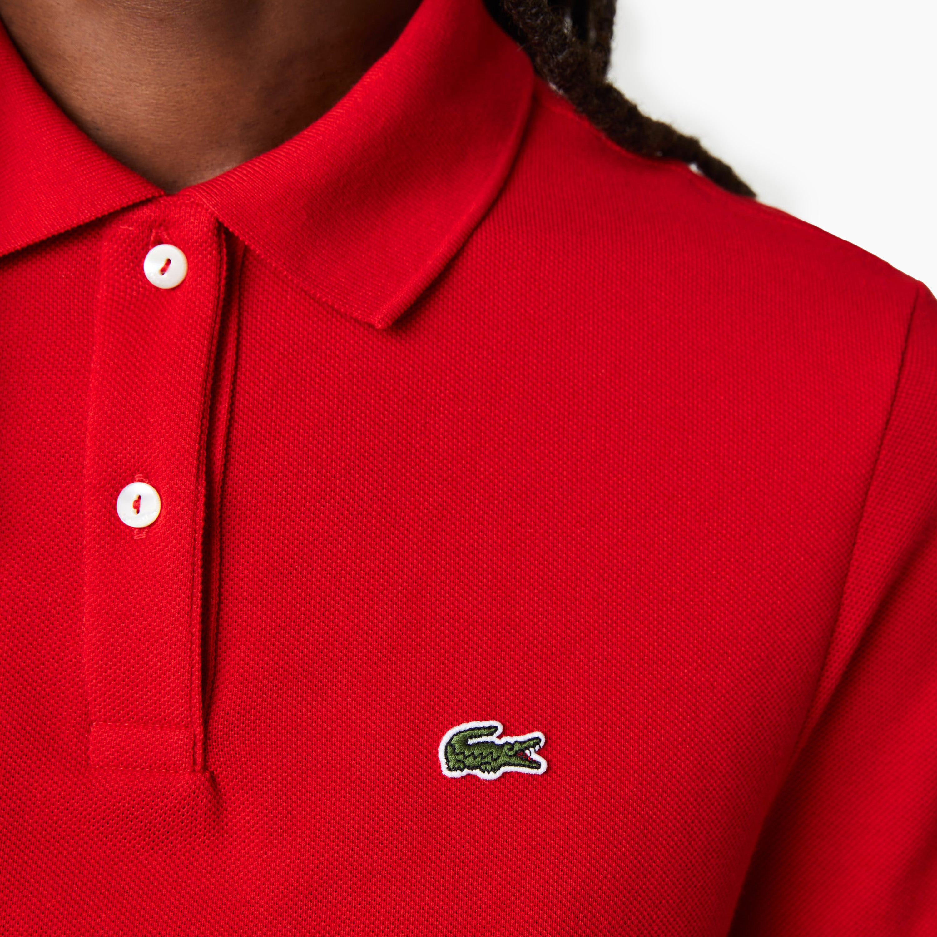 LACOSTE W' POLO CLASSIC FIT BASIC LOGO RED - PF7839