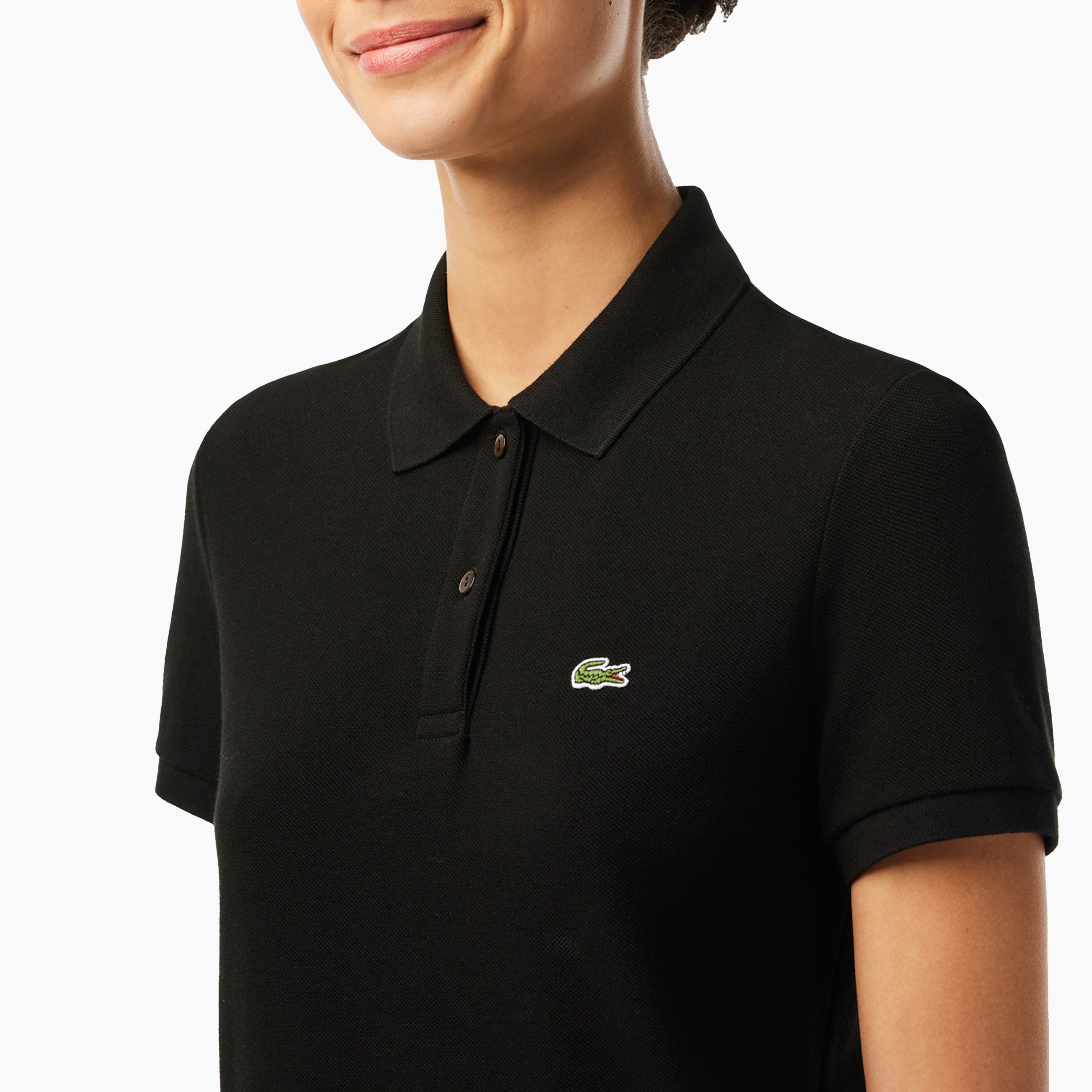 LACOSTE POLO CLASSIC FIT BASIC LOGO & BLACK - PF7839