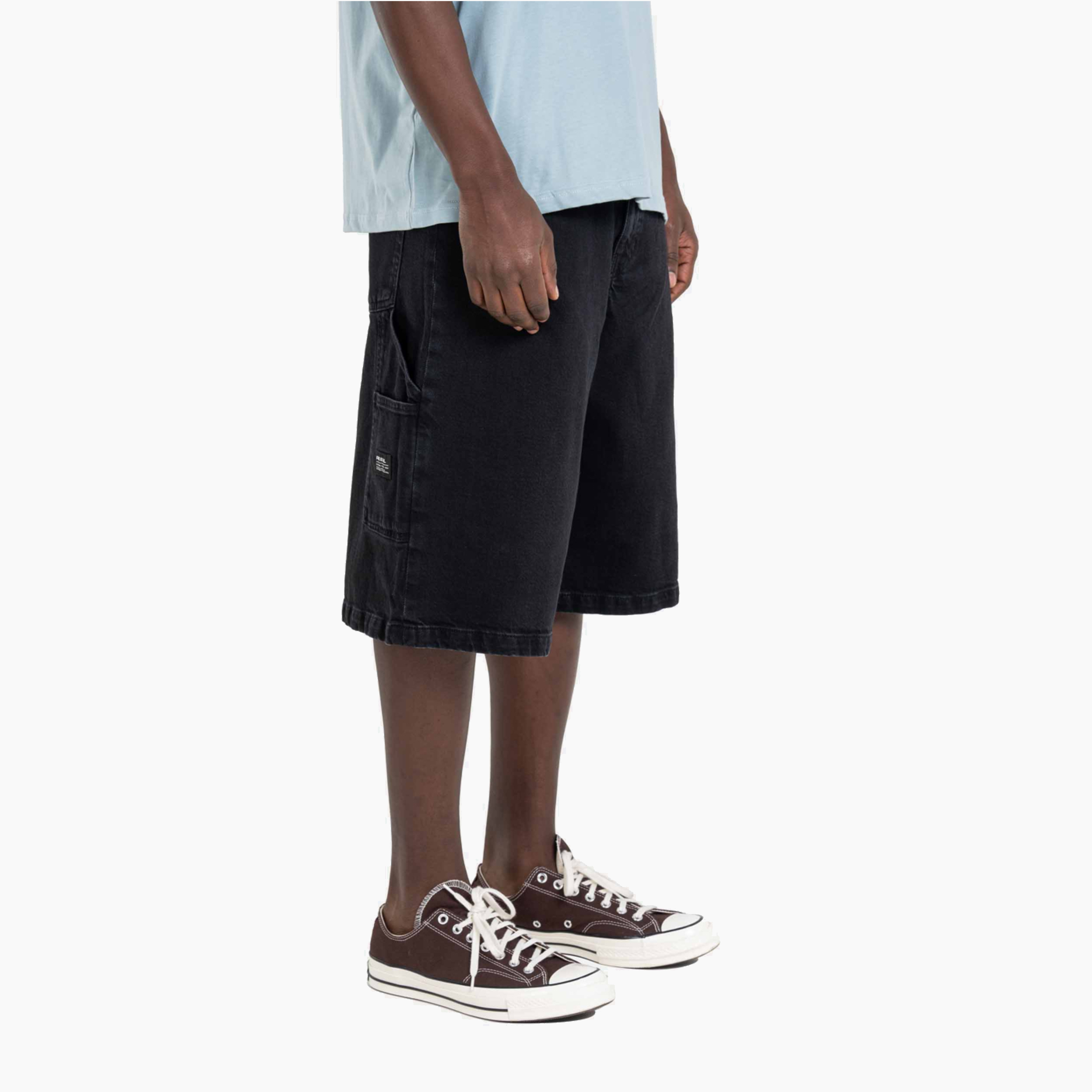 REELL JEAN BELMONT WORKER SHORT CLASSIC BLACK WASH