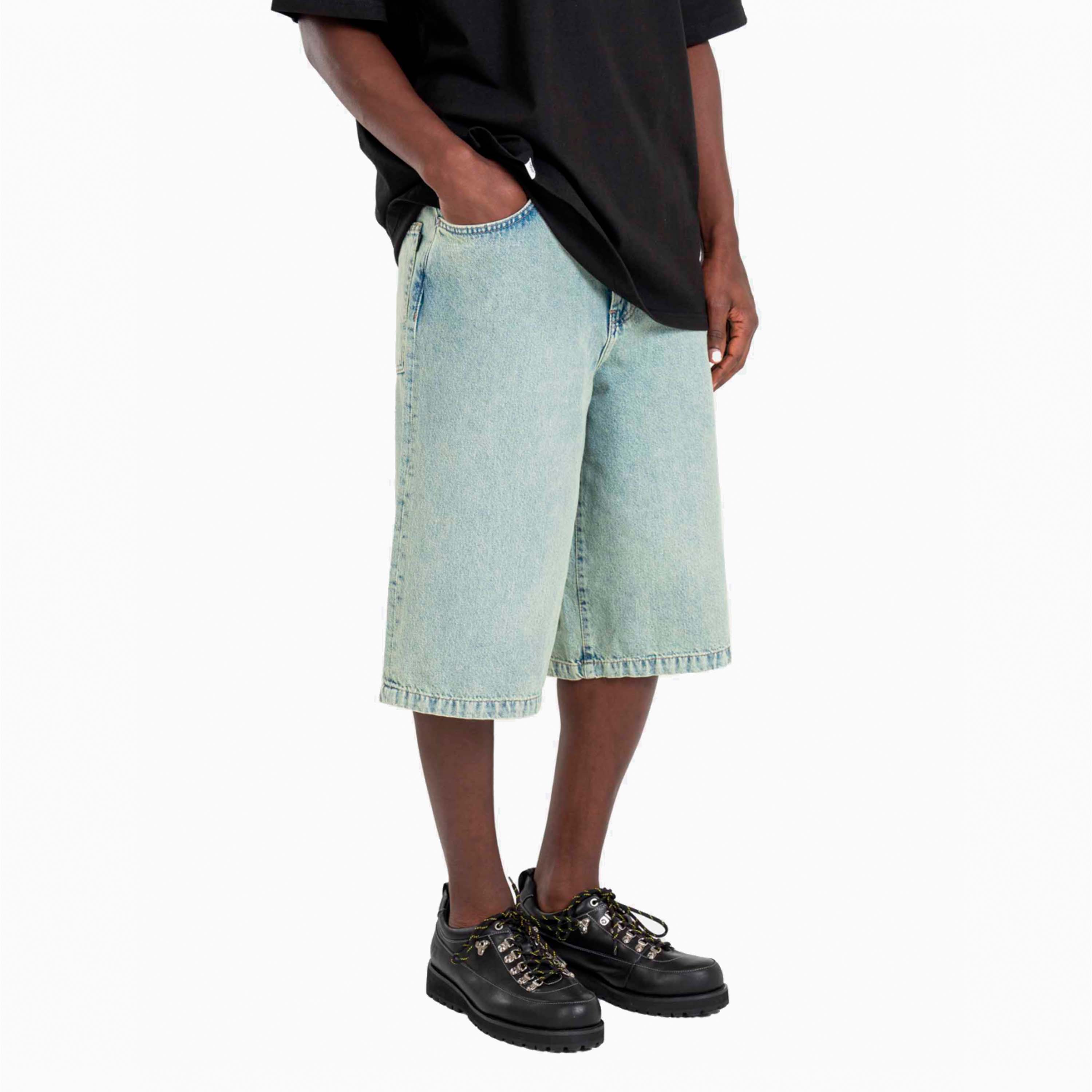 REELL JEANS SHORT BELMONT AMARELO NEVE LAVADA RE3158